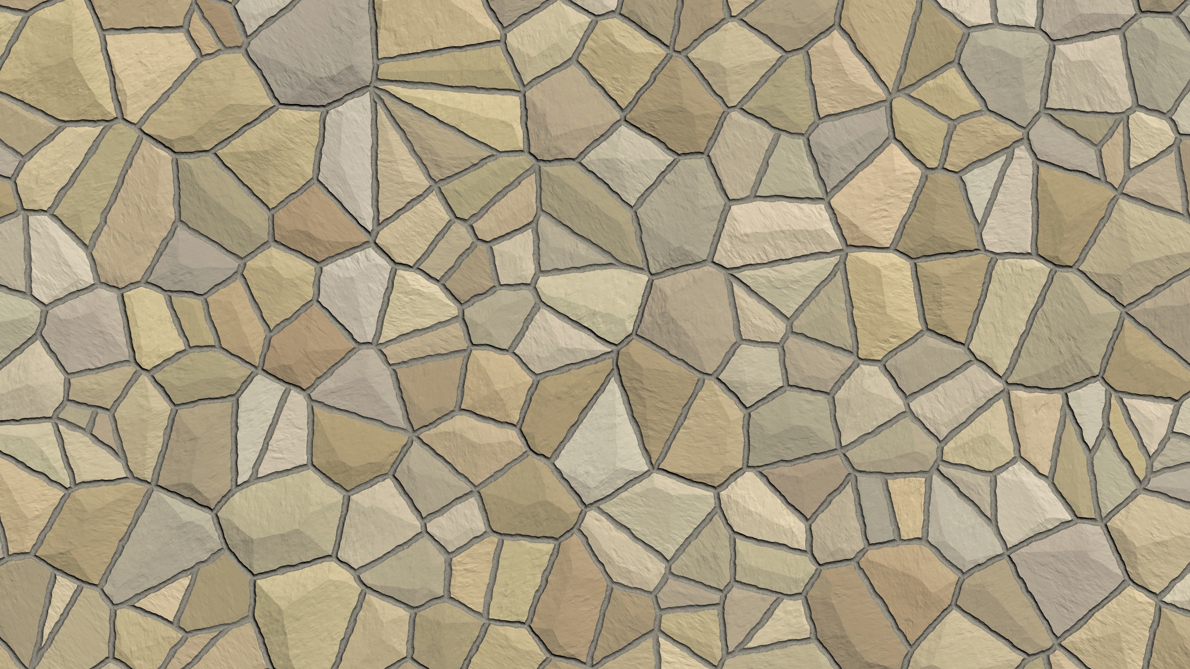 3840x2160 Brown and Cream Mosaic Tile Wallpaper