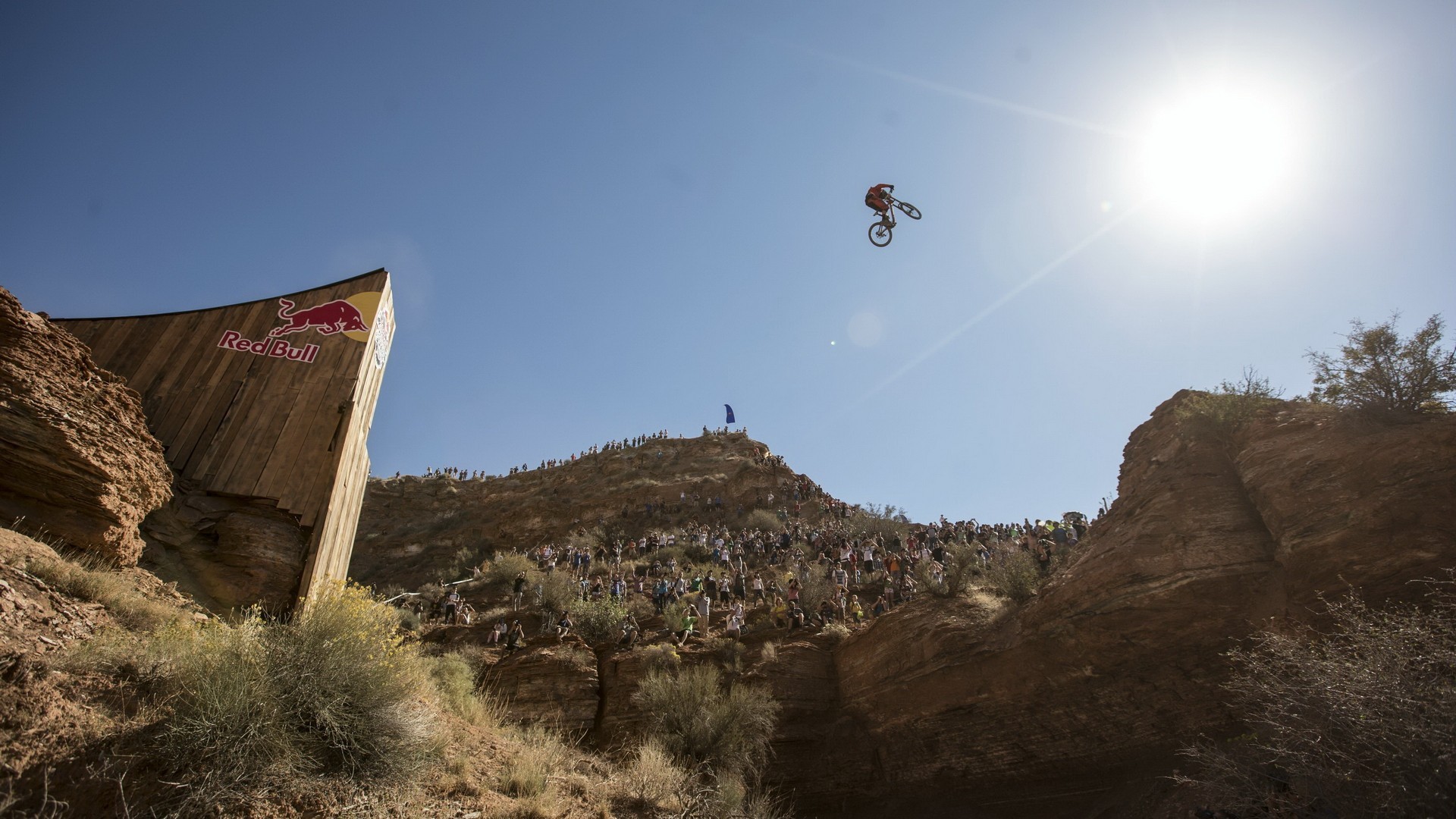 1920x1080 Bicycles sports extreme motorbikes red bull rampage wallpaper