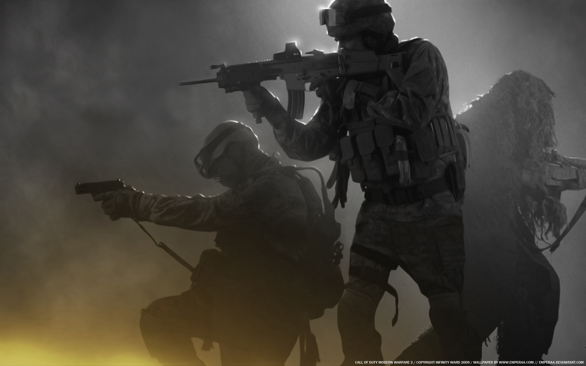 1920x1200 ... Modern Warfare 2 - Soldiers by emperaa
