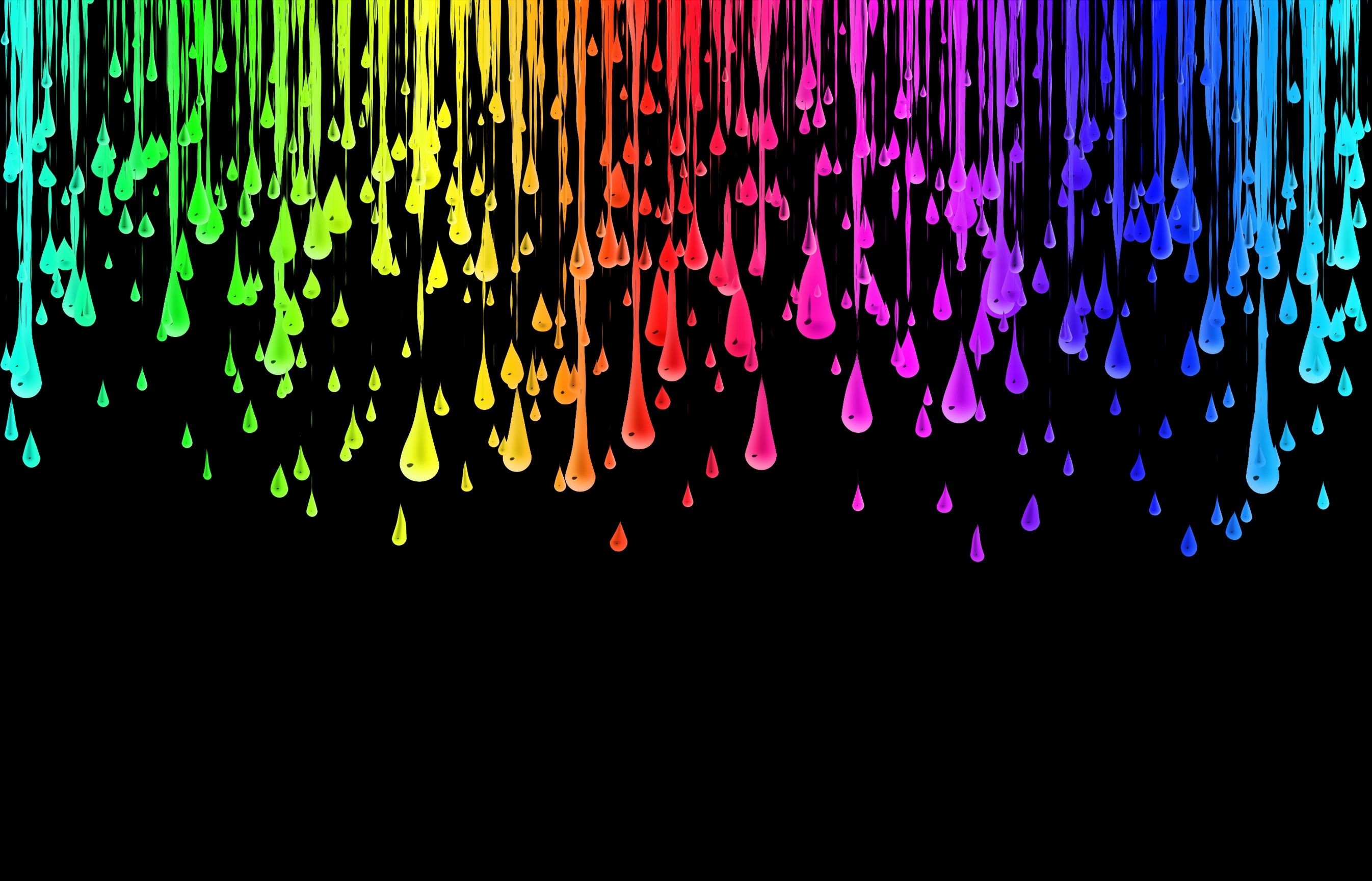 2692x1728 Dripping colours background love it