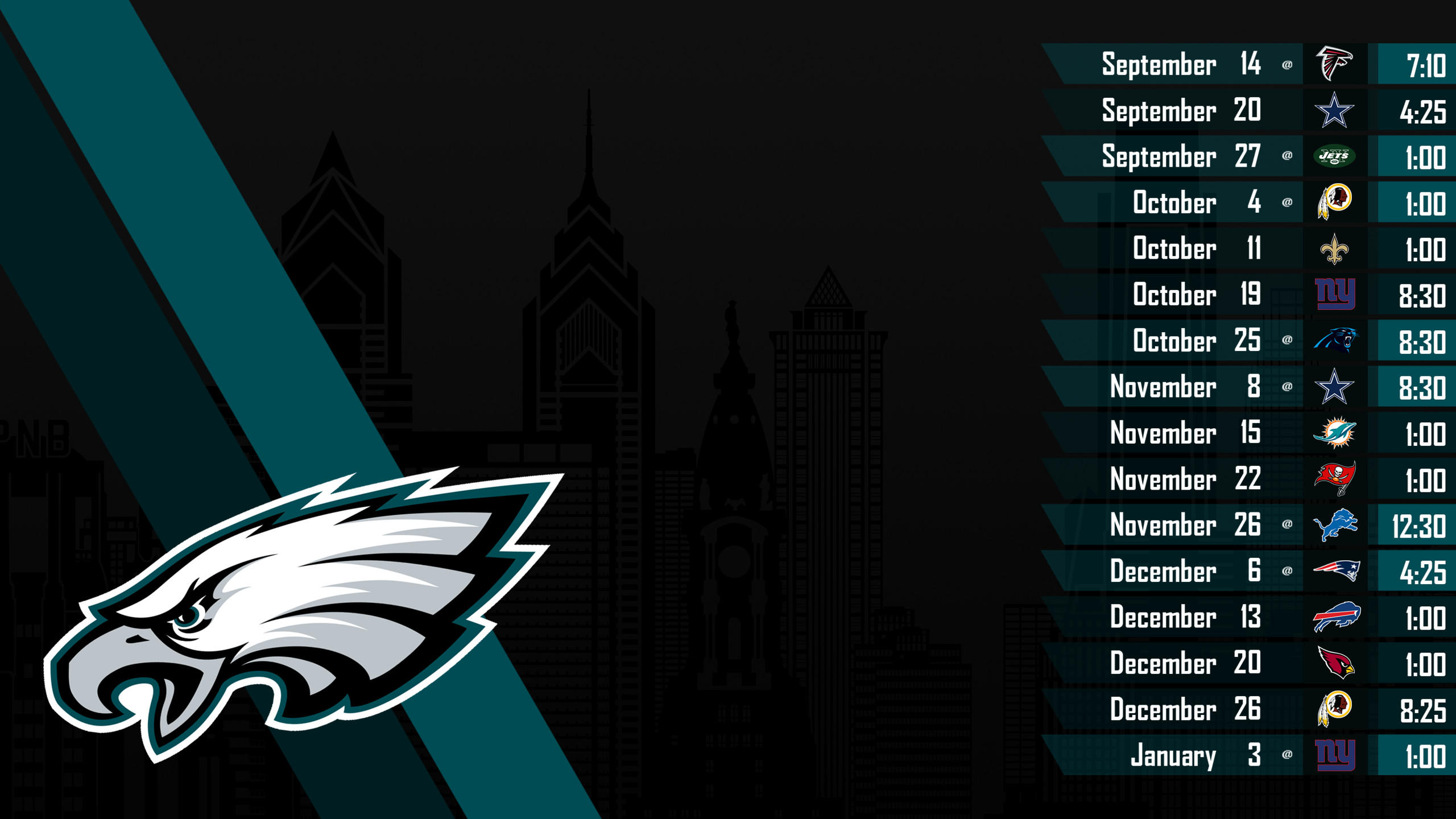 Philadelphia Eagles 2018 Schedule Wallpaper (56+ images)