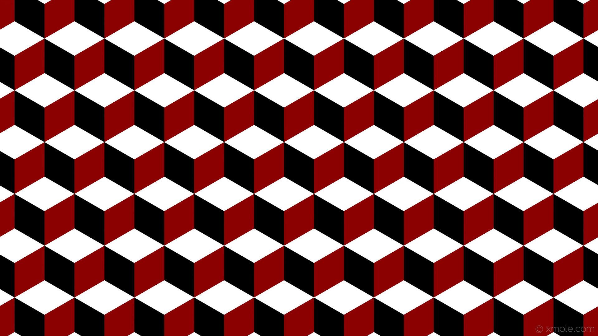 1920x1080 wallpaper white 3d cubes red black dark red #000000 #8b0000 #ffffff 300Â°