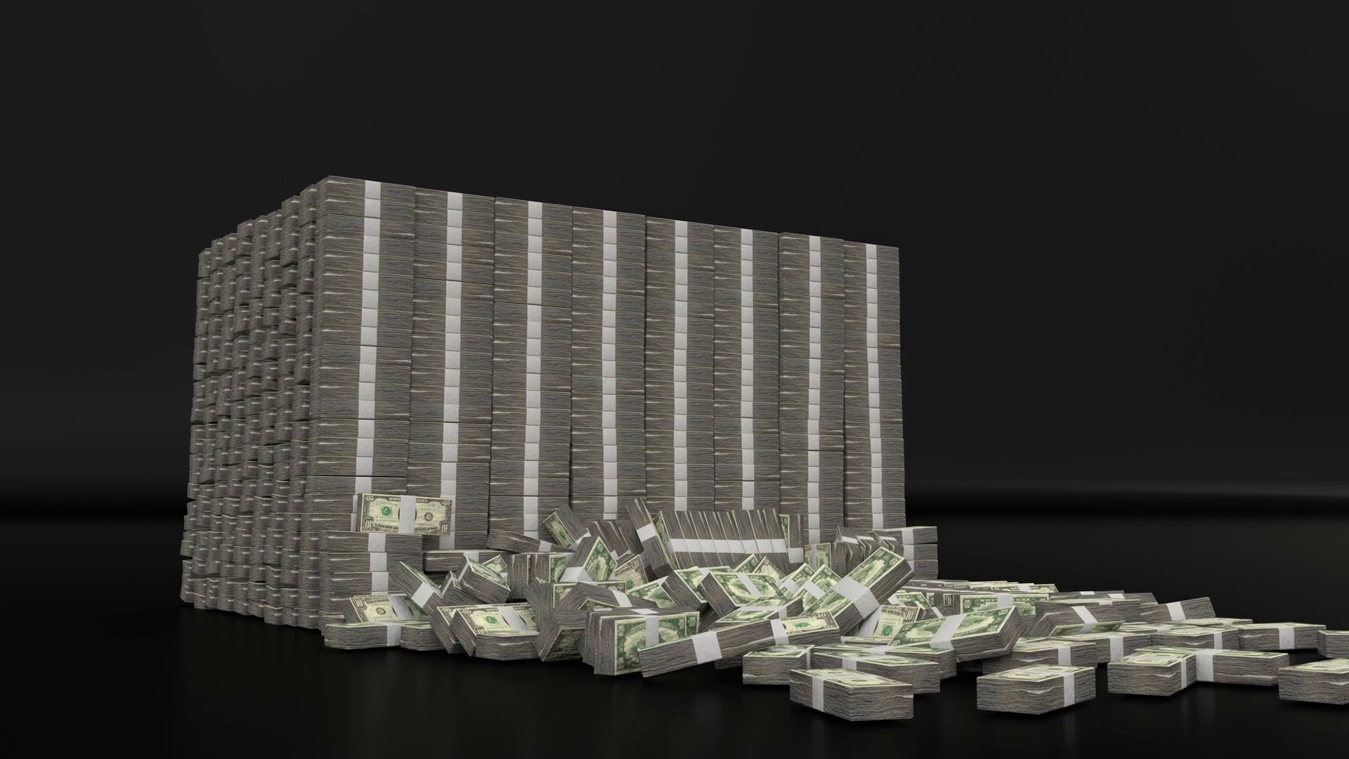 1920x1080 Money stacks bundle falling dollars financial win US USA American currency  tax Motion Background - VideoBlocks