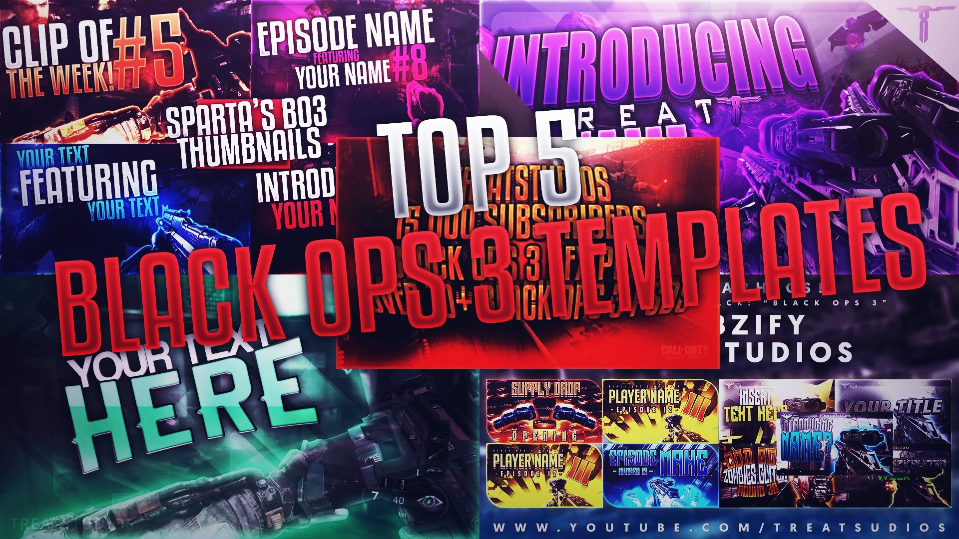 1920x1080 Free GFX: Top 5 Free Call Of Duty Black Ops 3 Templates - BO3 Templates #1  (2016) - YouTube