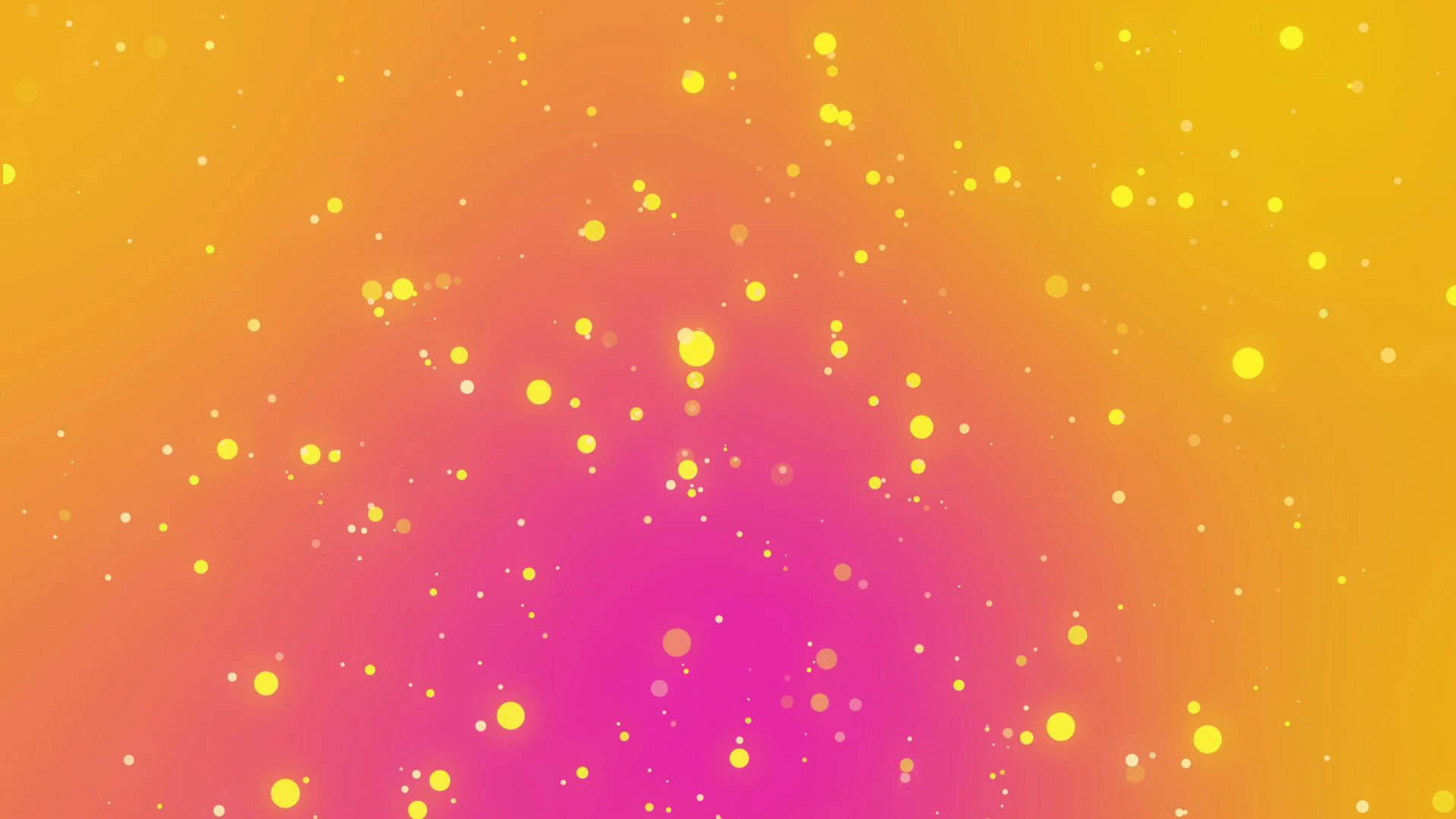 1920x1080 Romantic Christmas festive background with glowing golden yellow particles  flickering against an orange pink gradient backdrop Motion Background ...