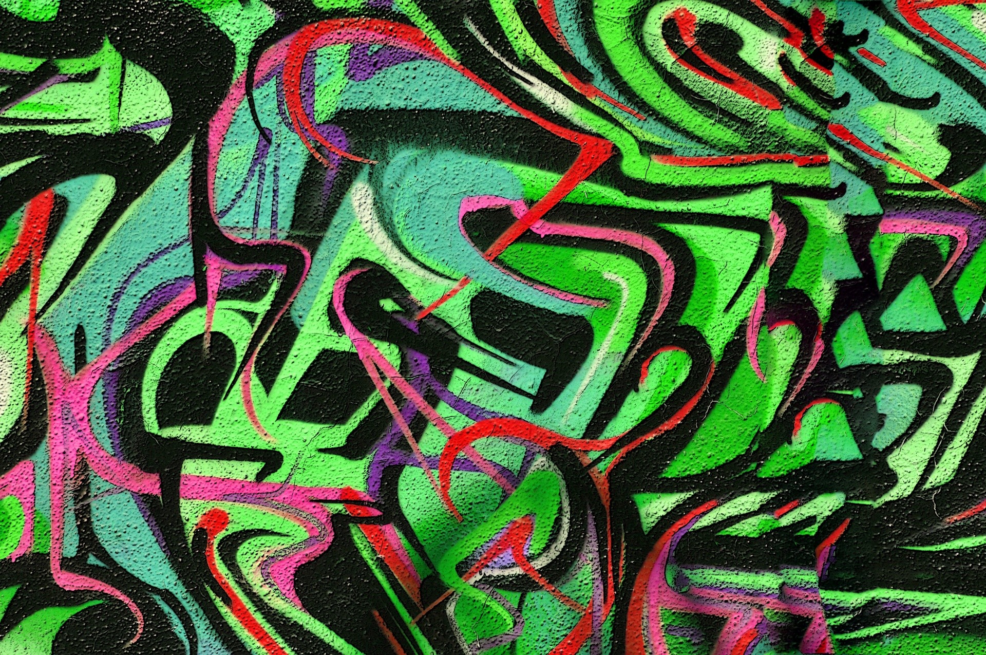 1920x1275 Green Graffiti Background