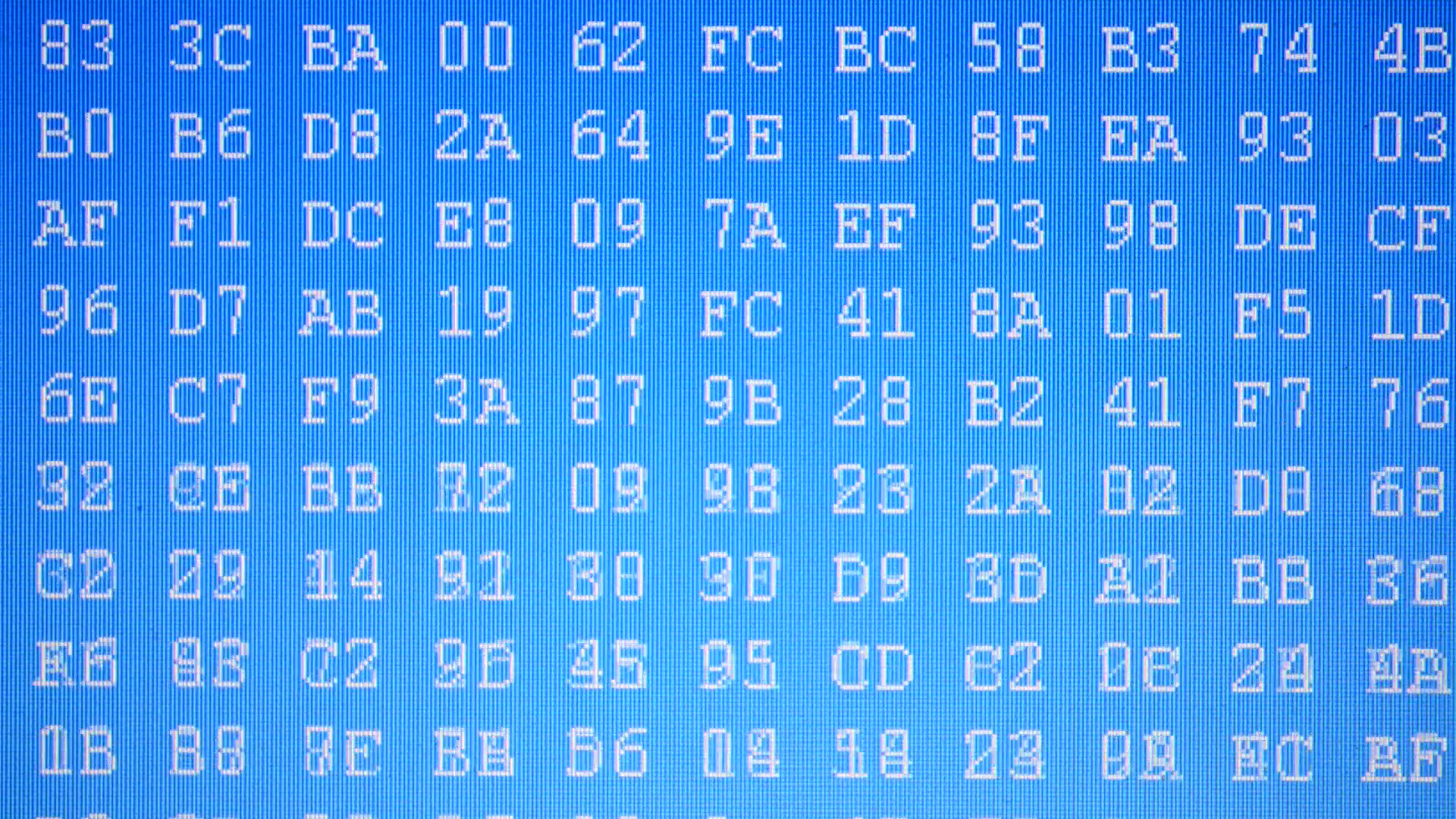 1920x1080 Digital coding. Hexadecimal program code on screen. Animated background of moving  binary code numbers. Stock Video Footage - VideoBlocks
