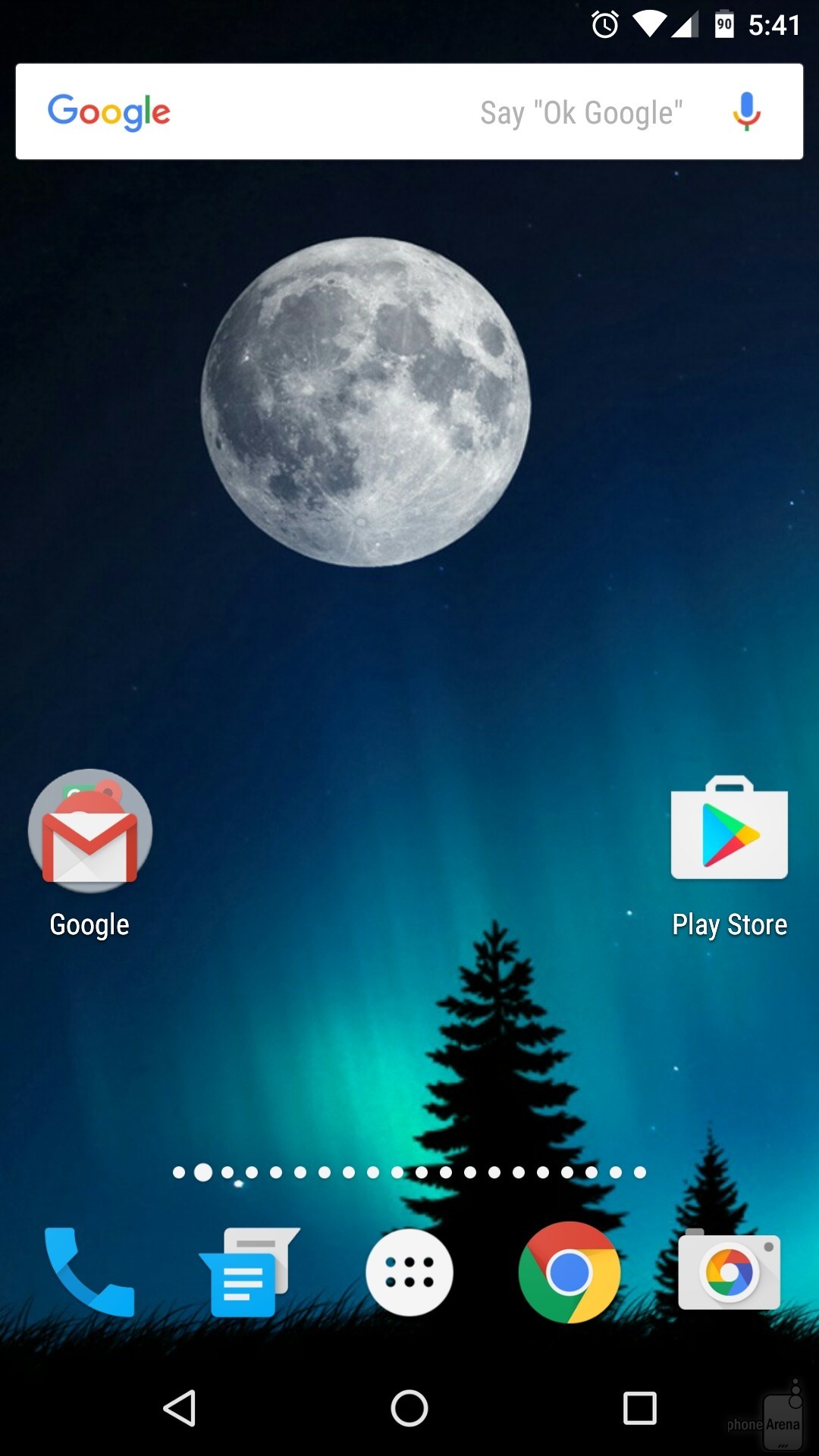 1080x1920 From the Google Now home screen, long-press anywhere on the wallpaper.