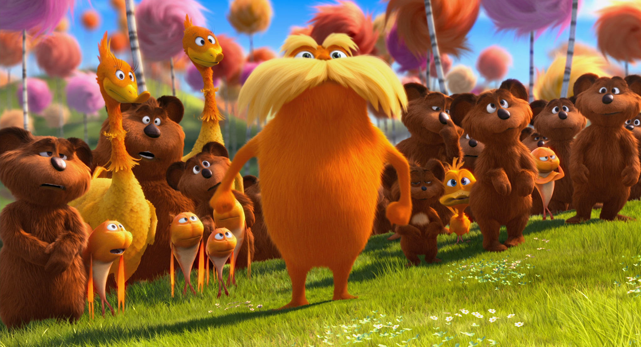 2048x1109 The Lorax Takes a Stand in Dr. Seuss' Movie wallpaper - Click picture for  high resolution HD wallpaper
