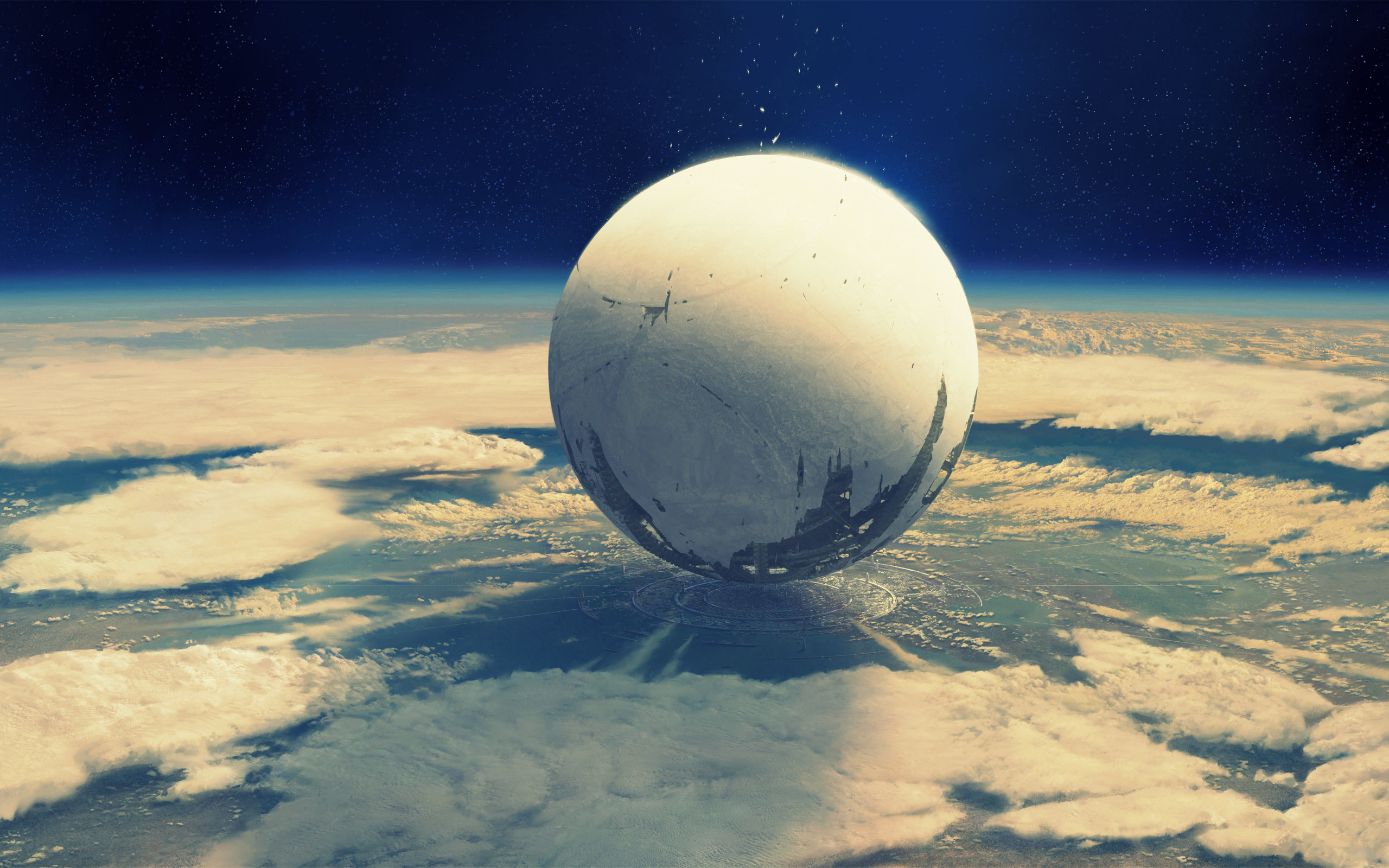 2560x1600 Clouds Destiny Videogame Outer Space Video Games ...