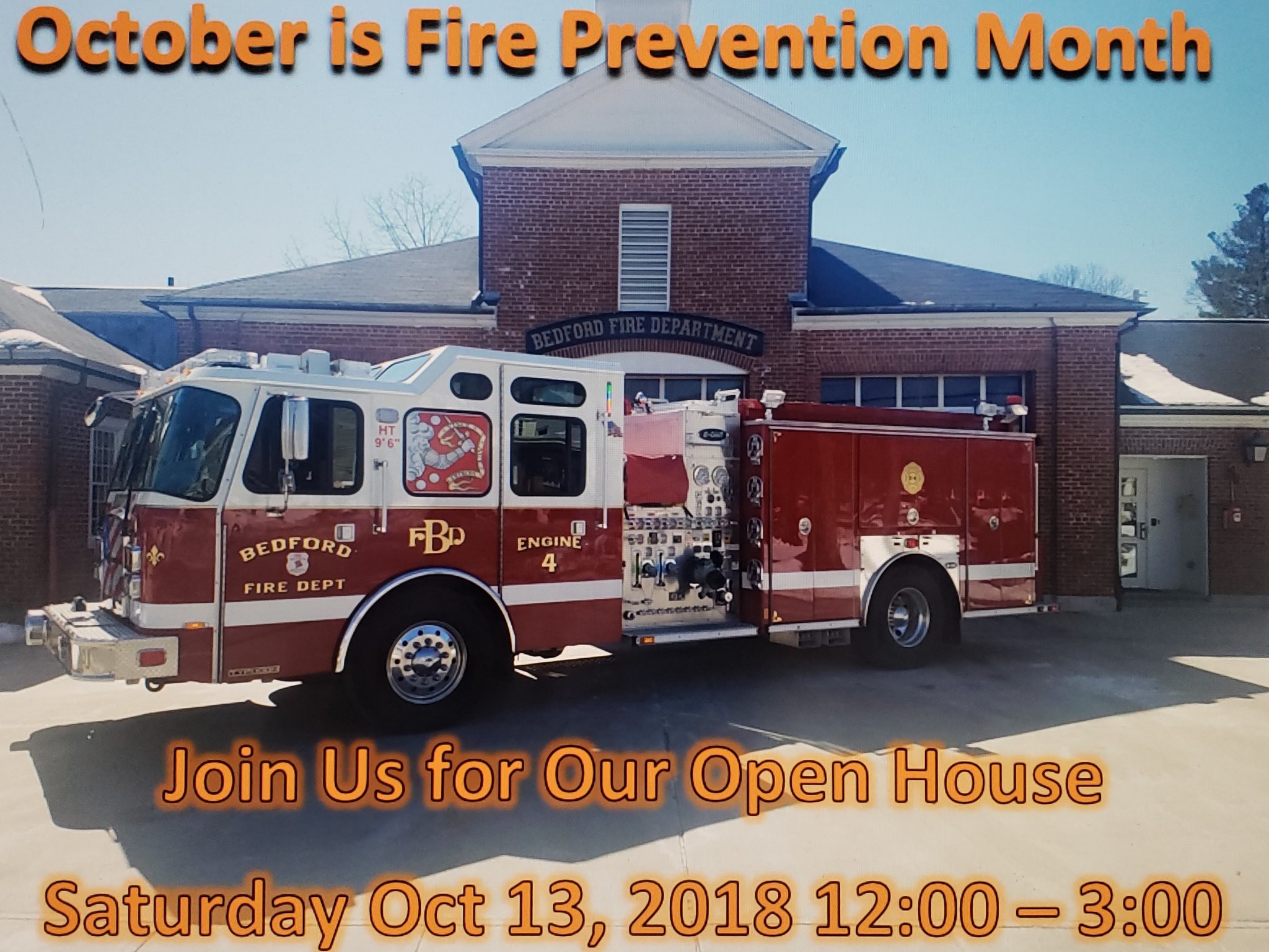 2048x1536 Bedford Fire Department Open House ~ Saturday, October 13 ~ Celebrating  National Fire Safety Month