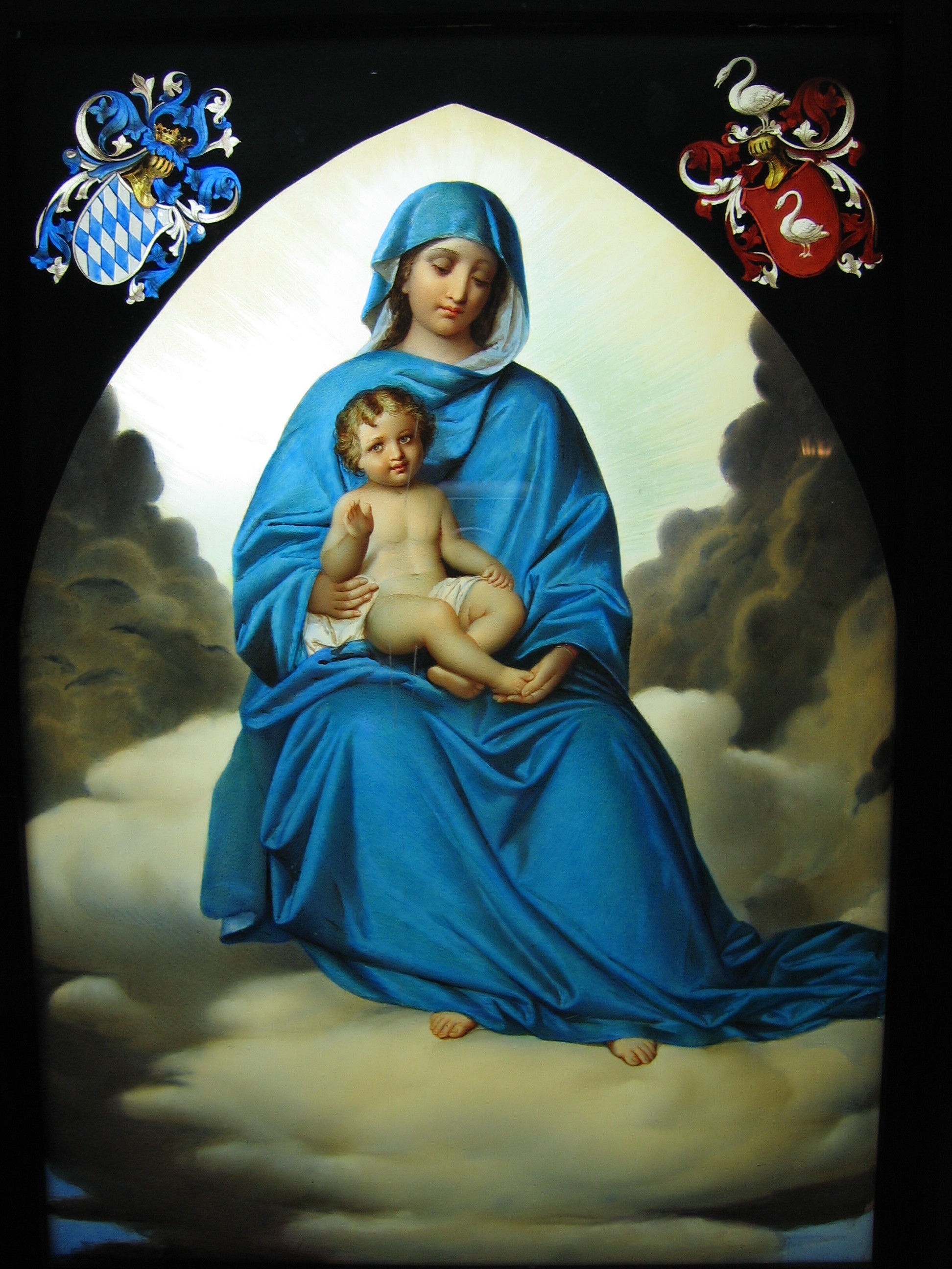 1944x2592 virgin mary pic with jesus in hands ...
