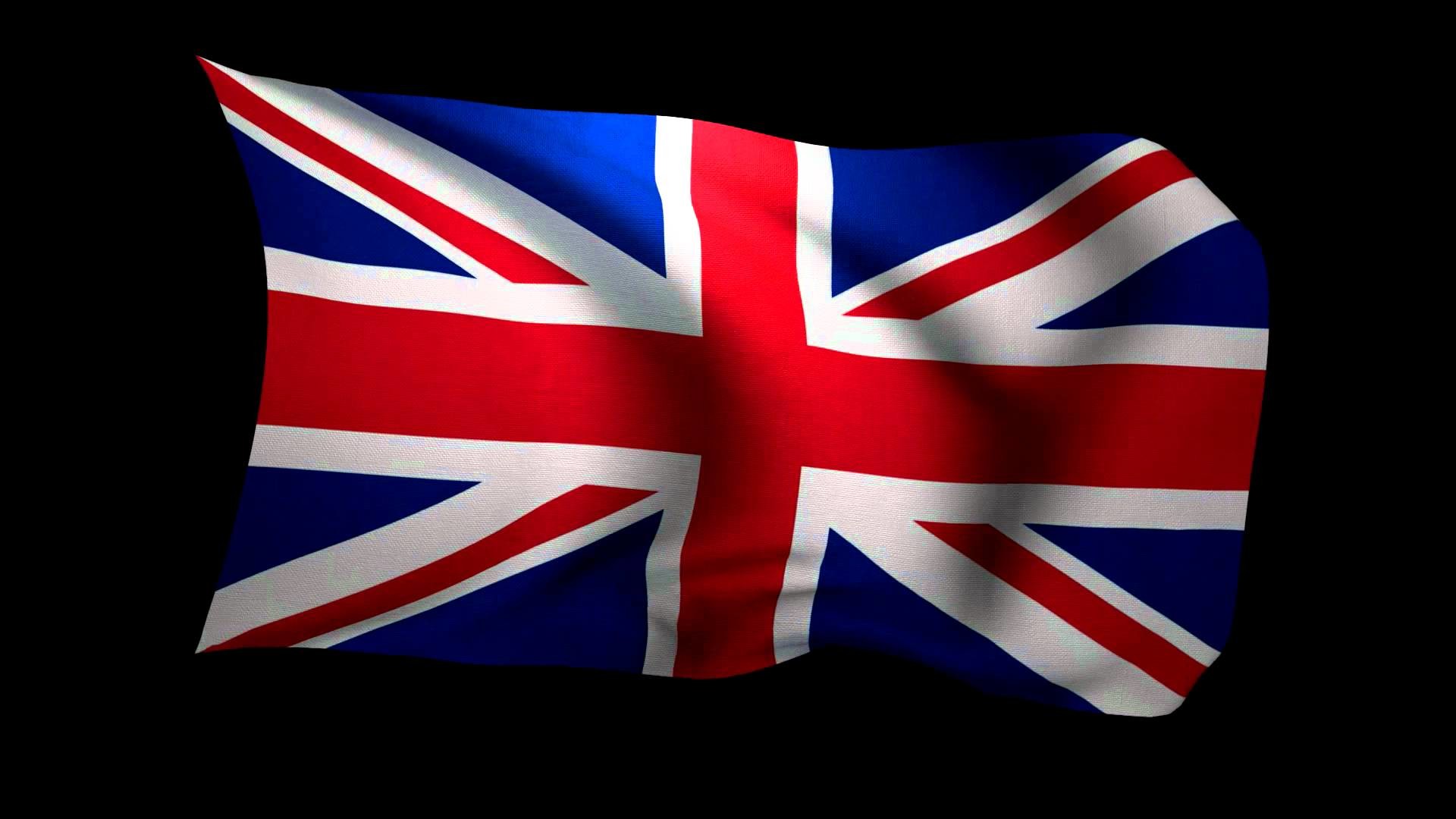 1920x1080 3D Rendering of the flag of the United Kingdom waving in the wind. - YouTube