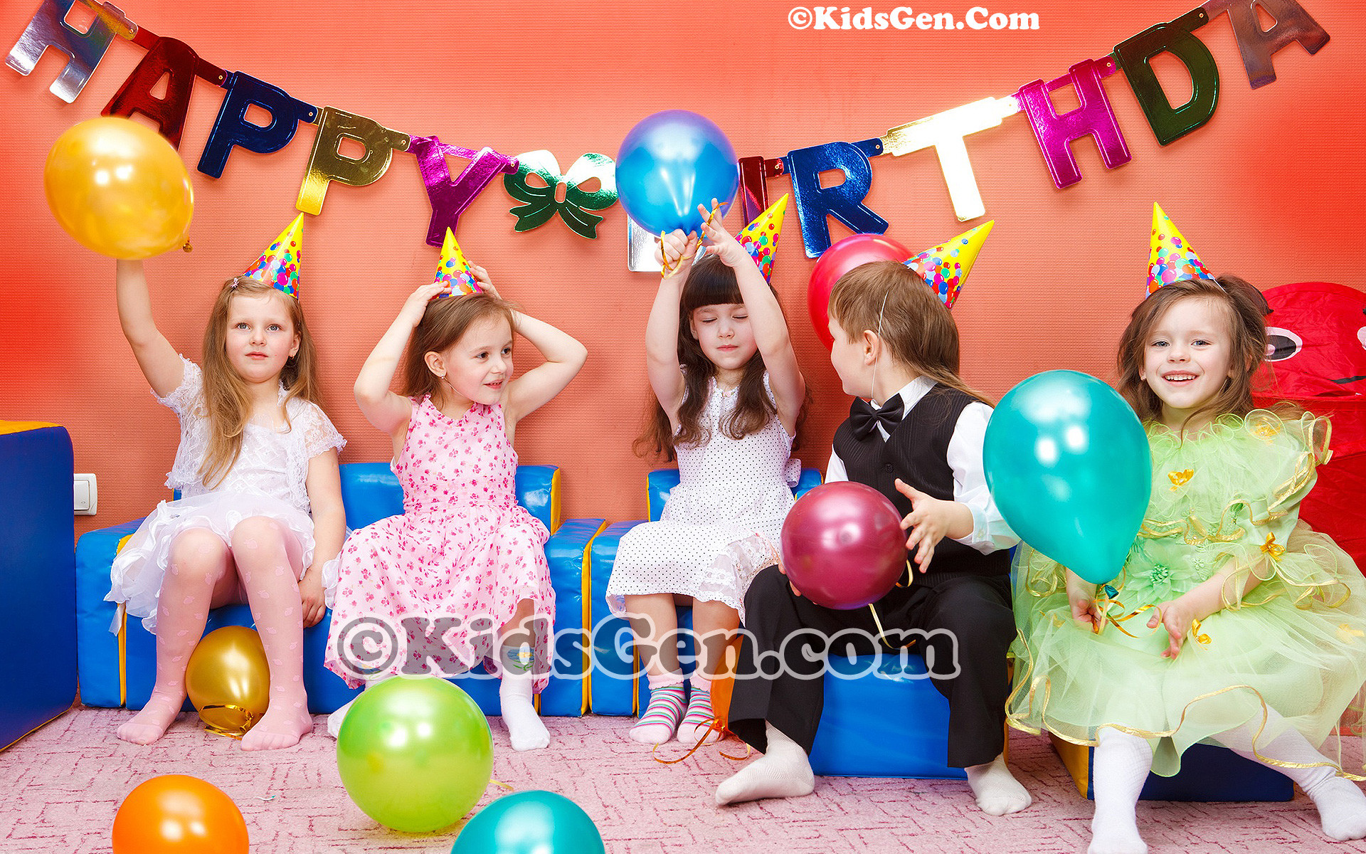 1920x1200 High Definition kids birthday celebration wallpaper