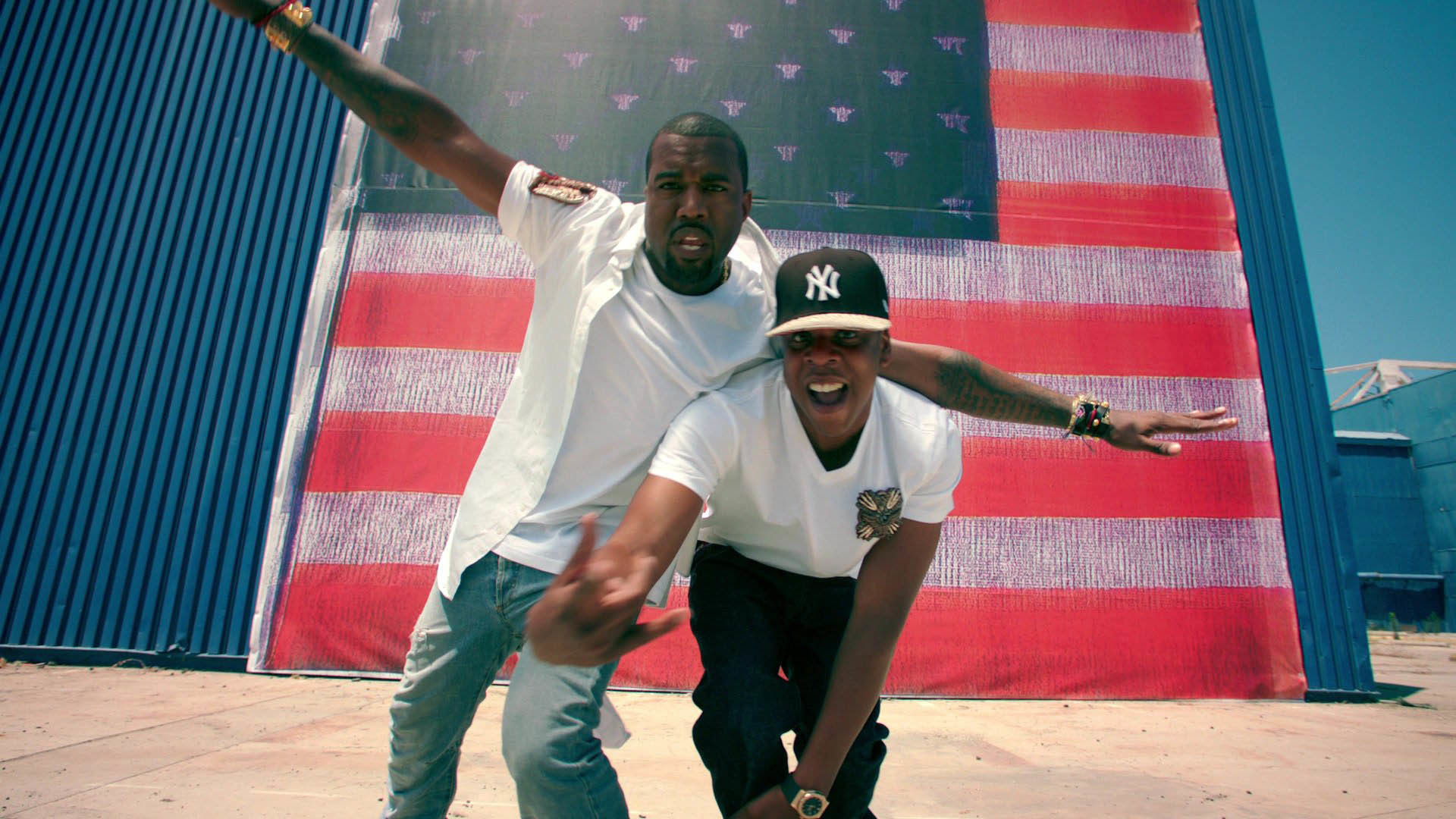 1920x1080 Jay Z & Kanye West – Otis  wallpaper