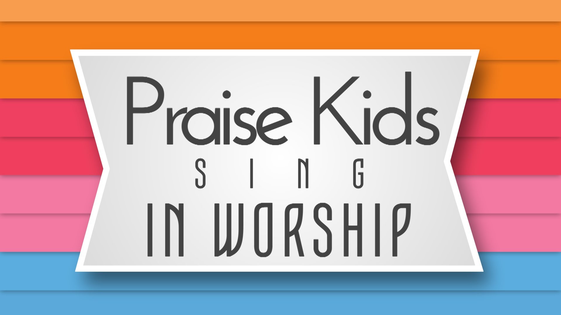 1920x1080 Praise Kids Sing in Worship 2-28-2016