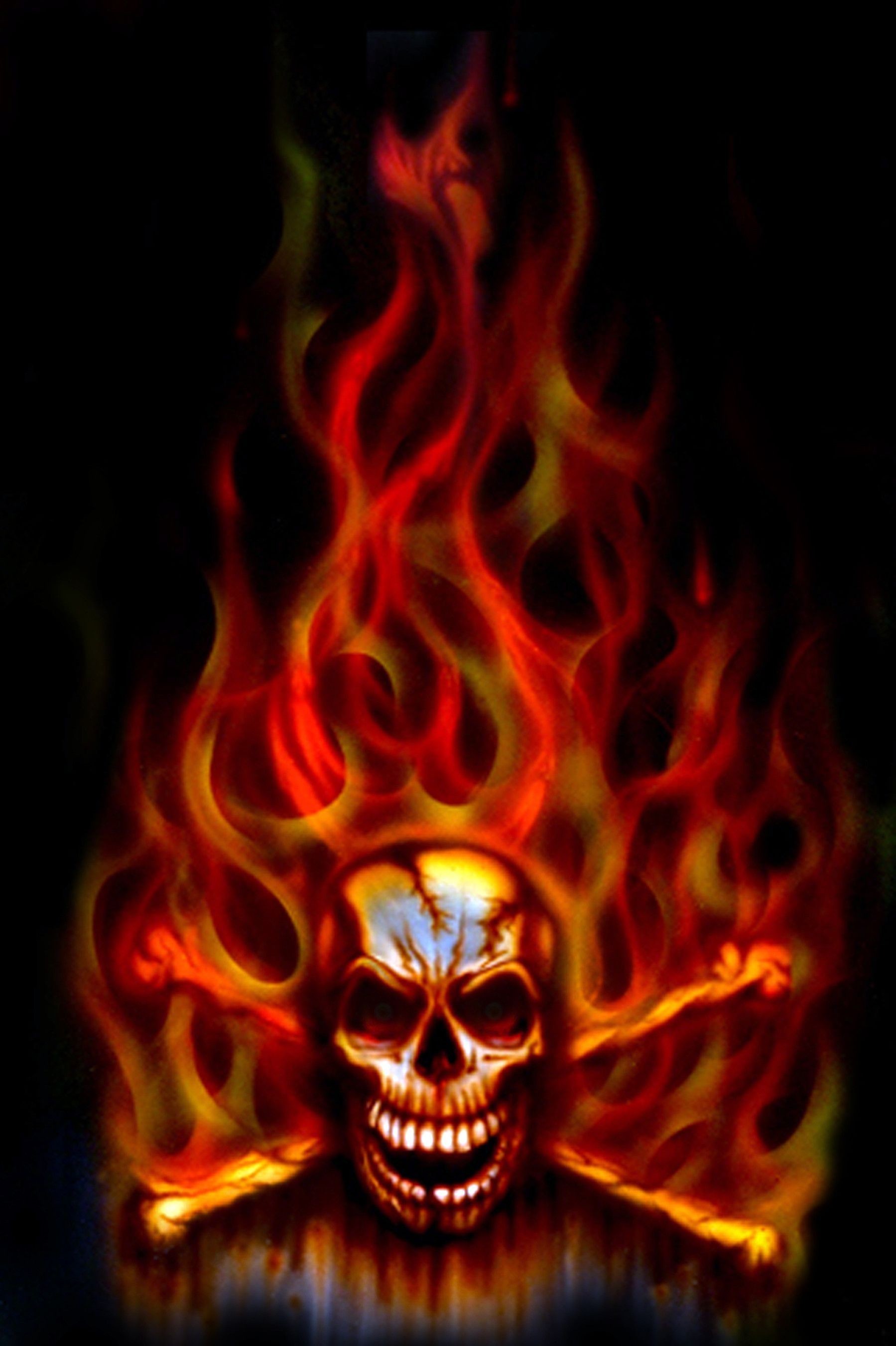 1799x2700 Green Flaming Skull Wallpapers by Molly Dennis #6