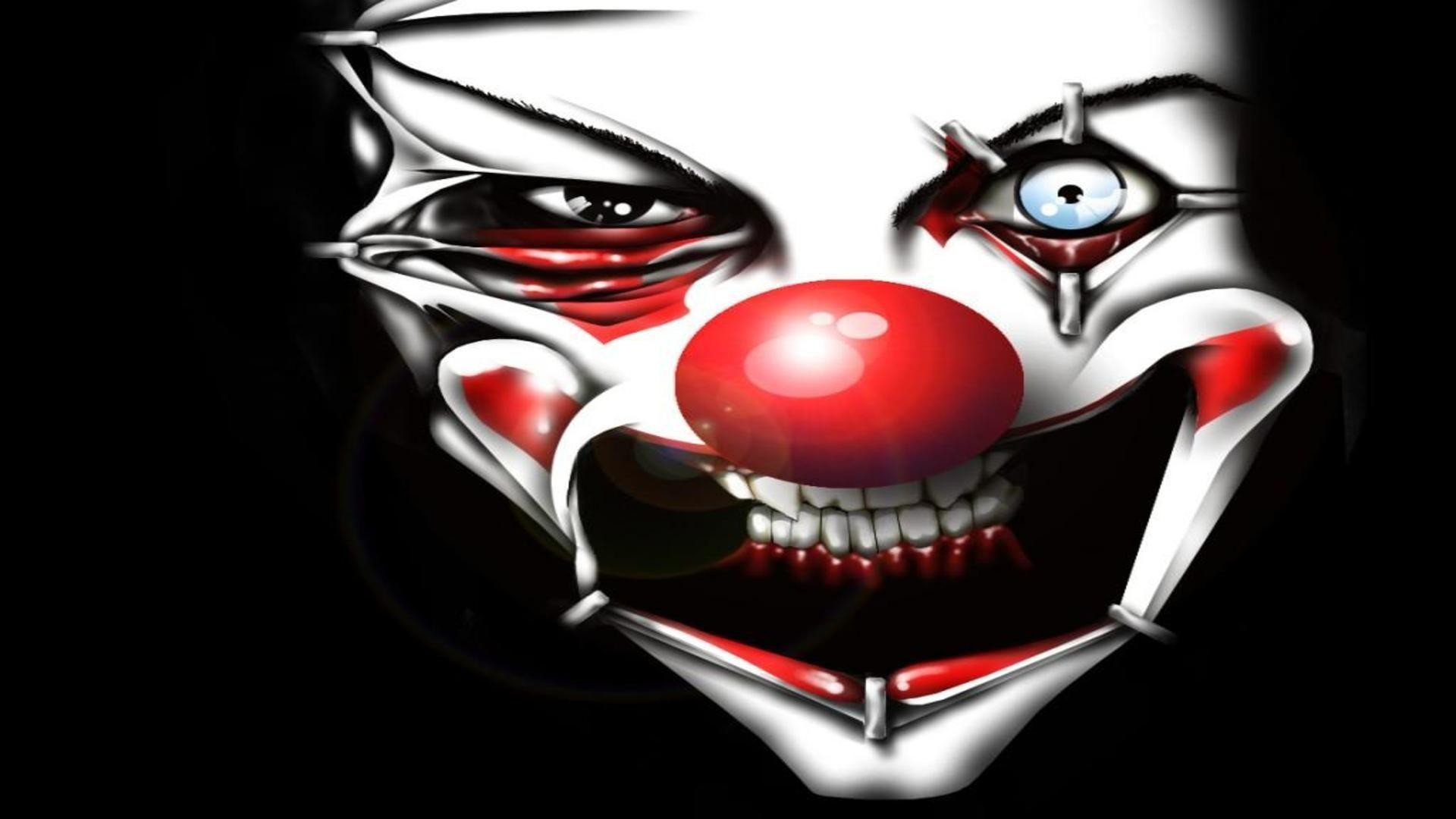 1920x1080 Evil clown face free desktop background - free wallpaper image