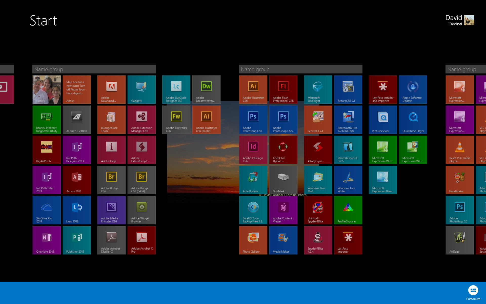 1920x1200 Windows 8.1 new Start Screen Customize feature helps prevent inadvertent  changes to the screen