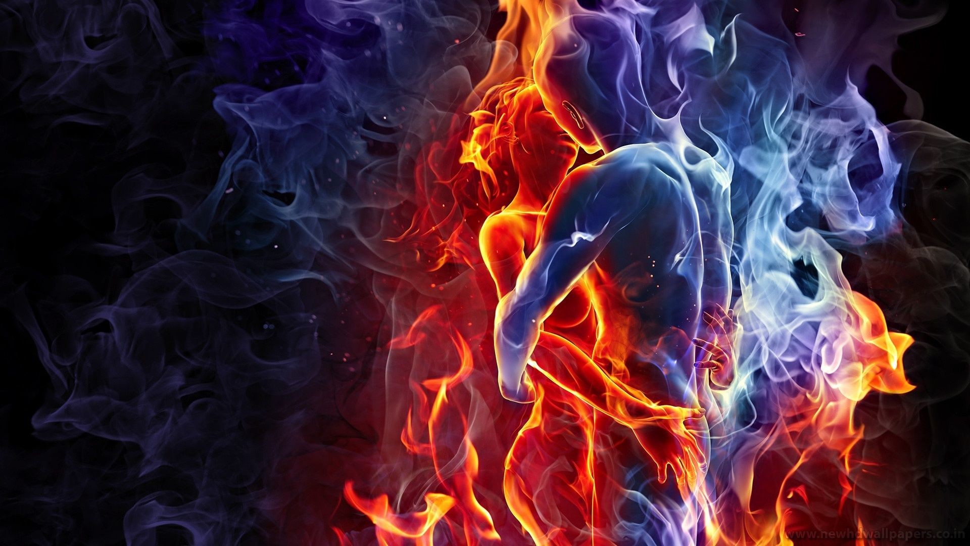 Fire and Ice  Print A Wallpaper