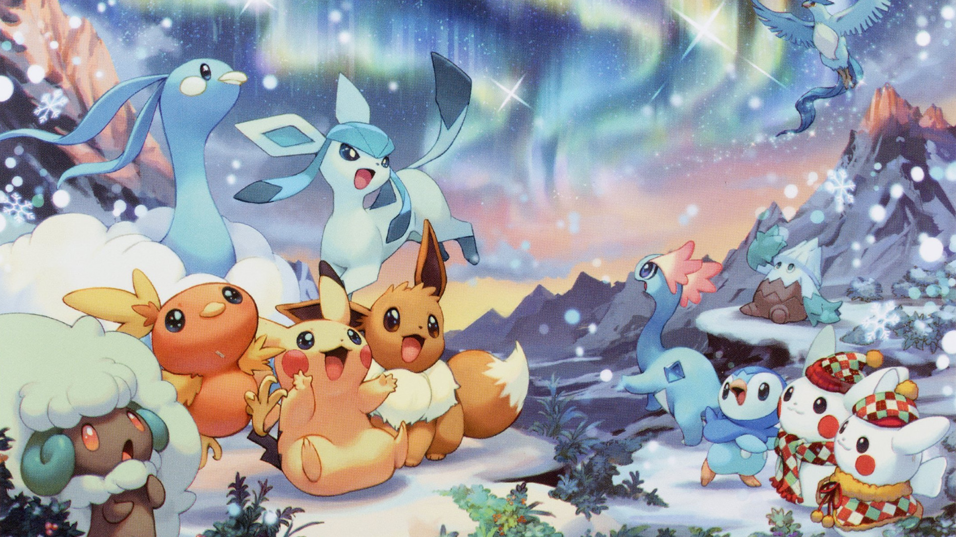 1920x1080 Pokemon Christmas Wallpaper