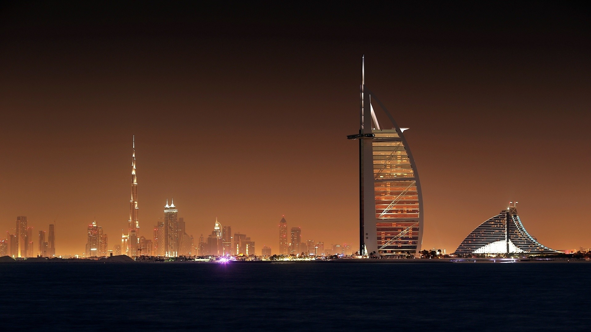 1920x1080 Dubai Night Cityscape