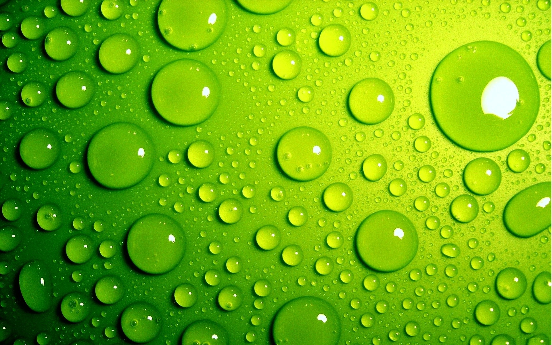 1920x1200 Green Bubbles