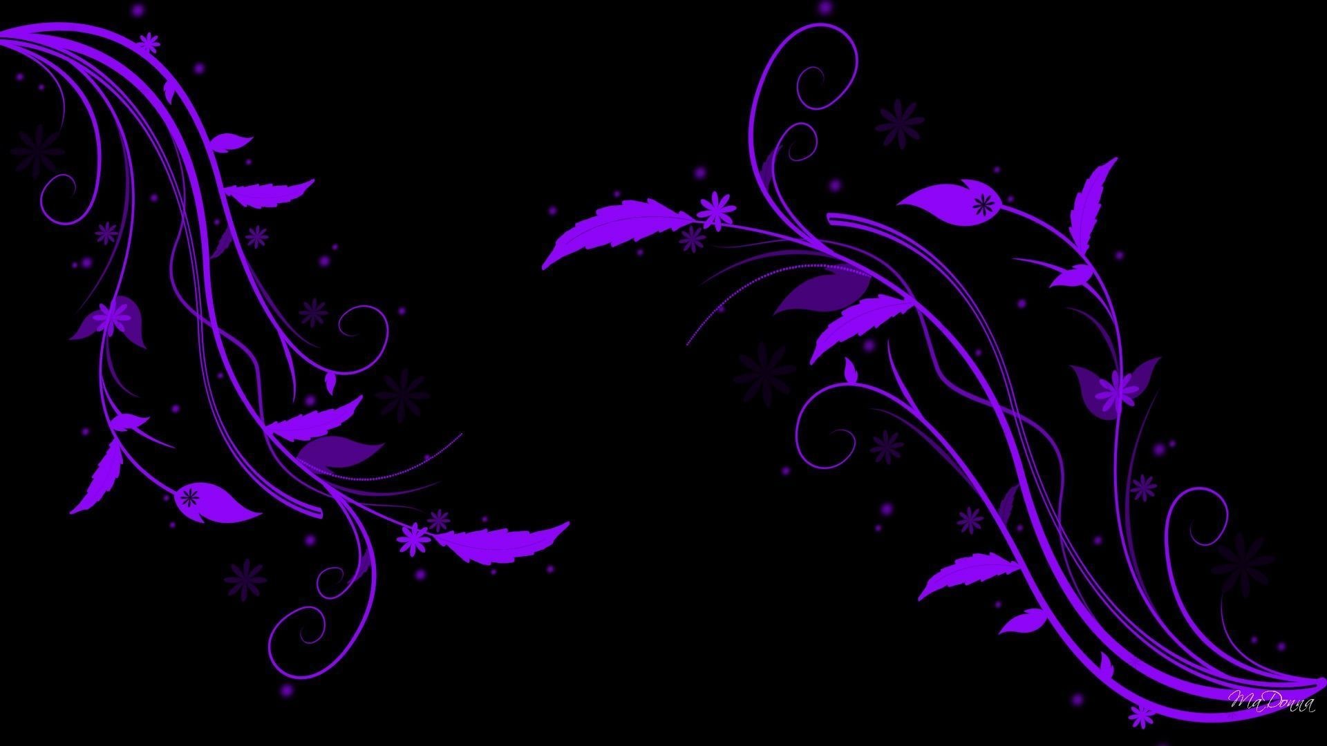 1920x1080 Black White And Purple Wallpaper - All Wallpapers New