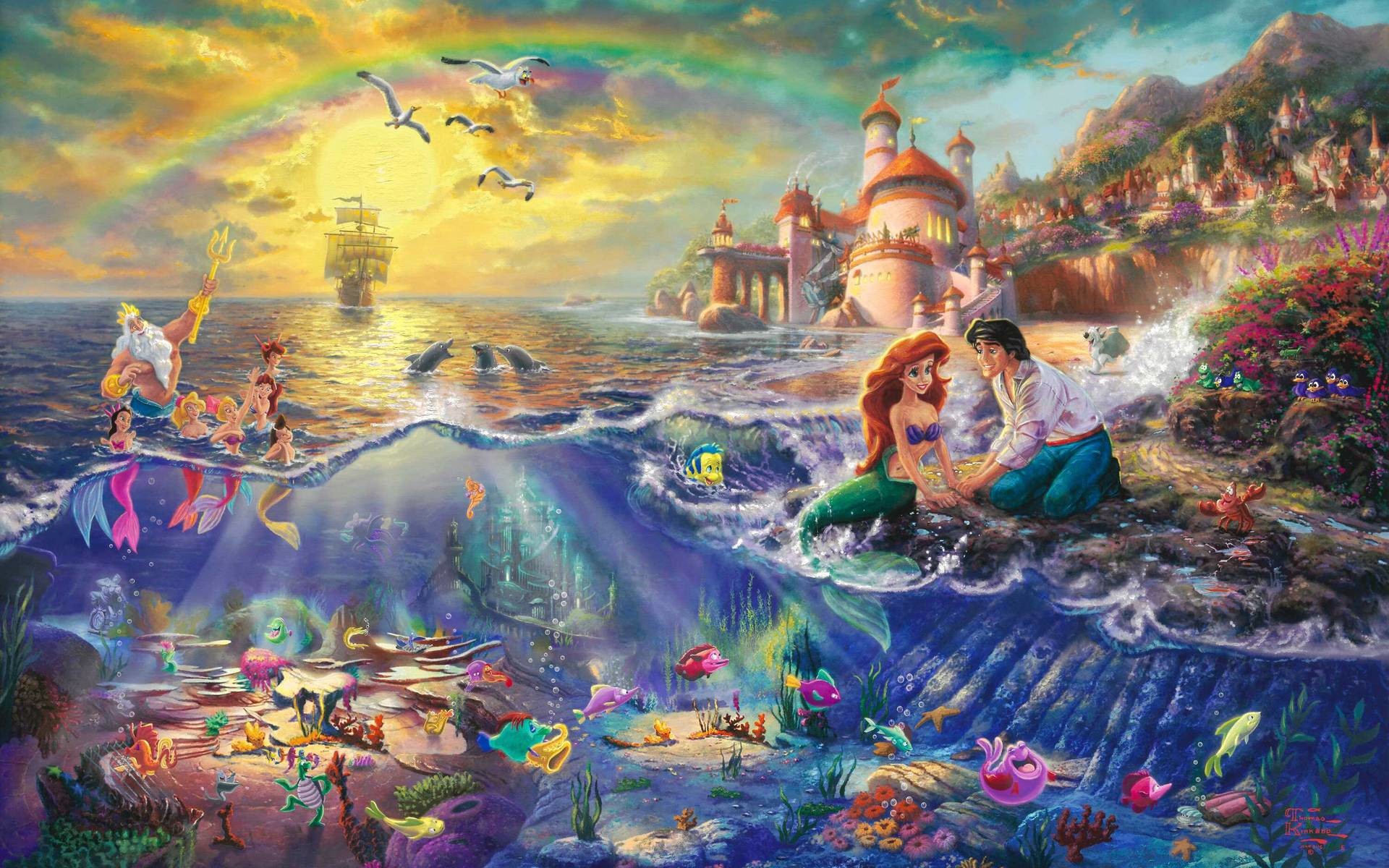 1920x1200 48 The Little Mermaid Wallpapers | The Little Mermaid Backgrounds