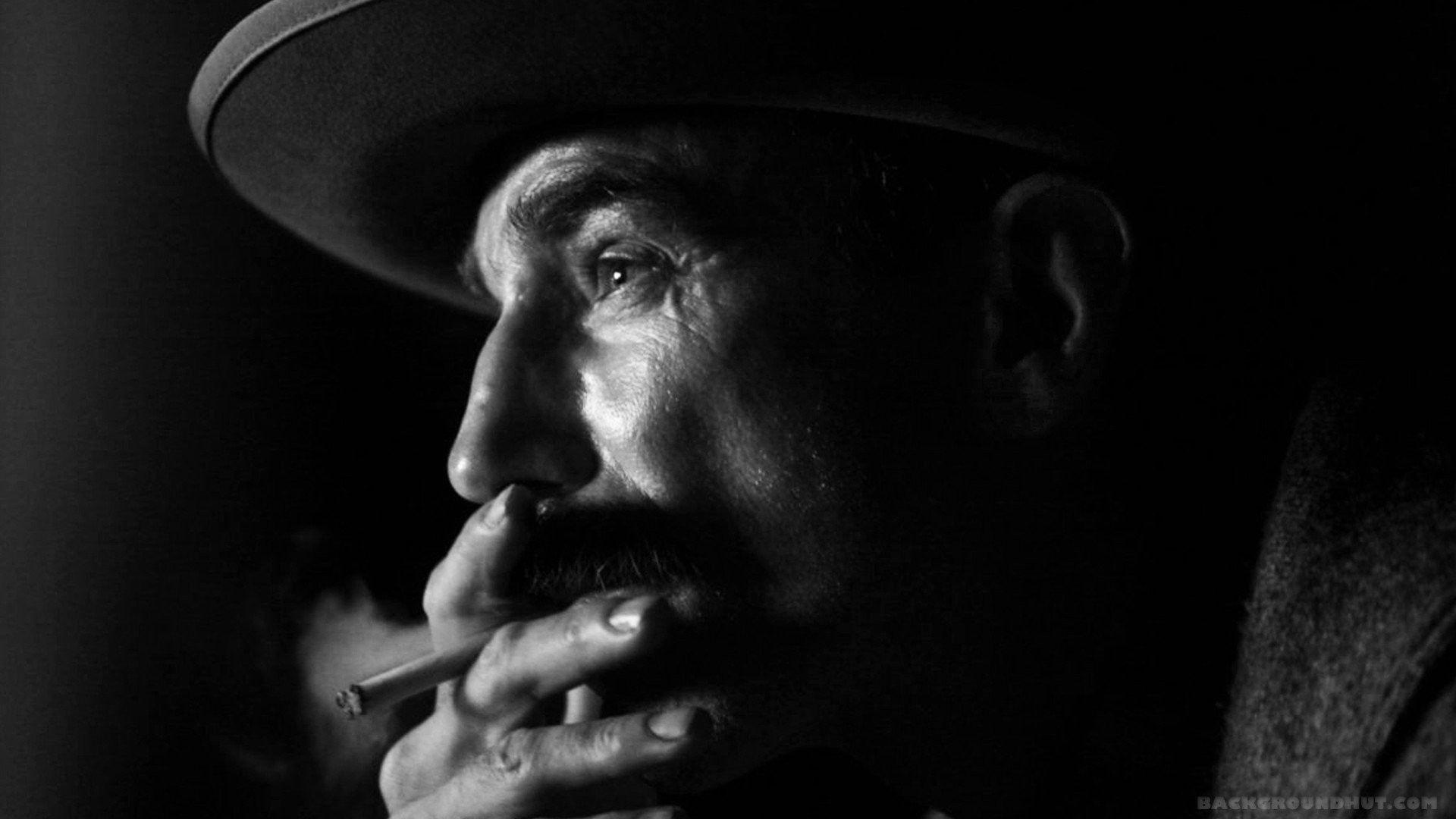 1920x1080 Cigarettes Old White Black Smoke Hat There Will Be Blood Monochrome ...