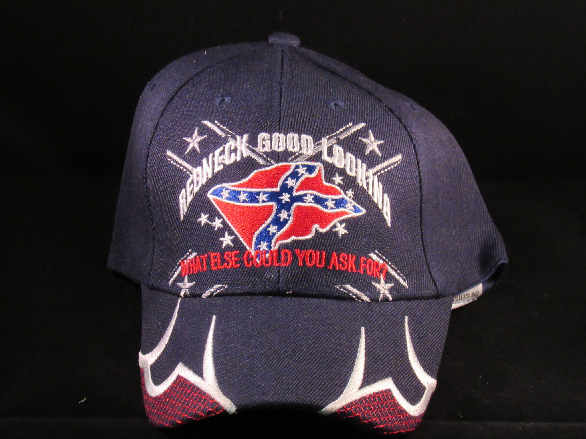 2048x1536 REBEL FLAG Redneck Good Looking What Else Could You Ask For (Navy Blue) Hat