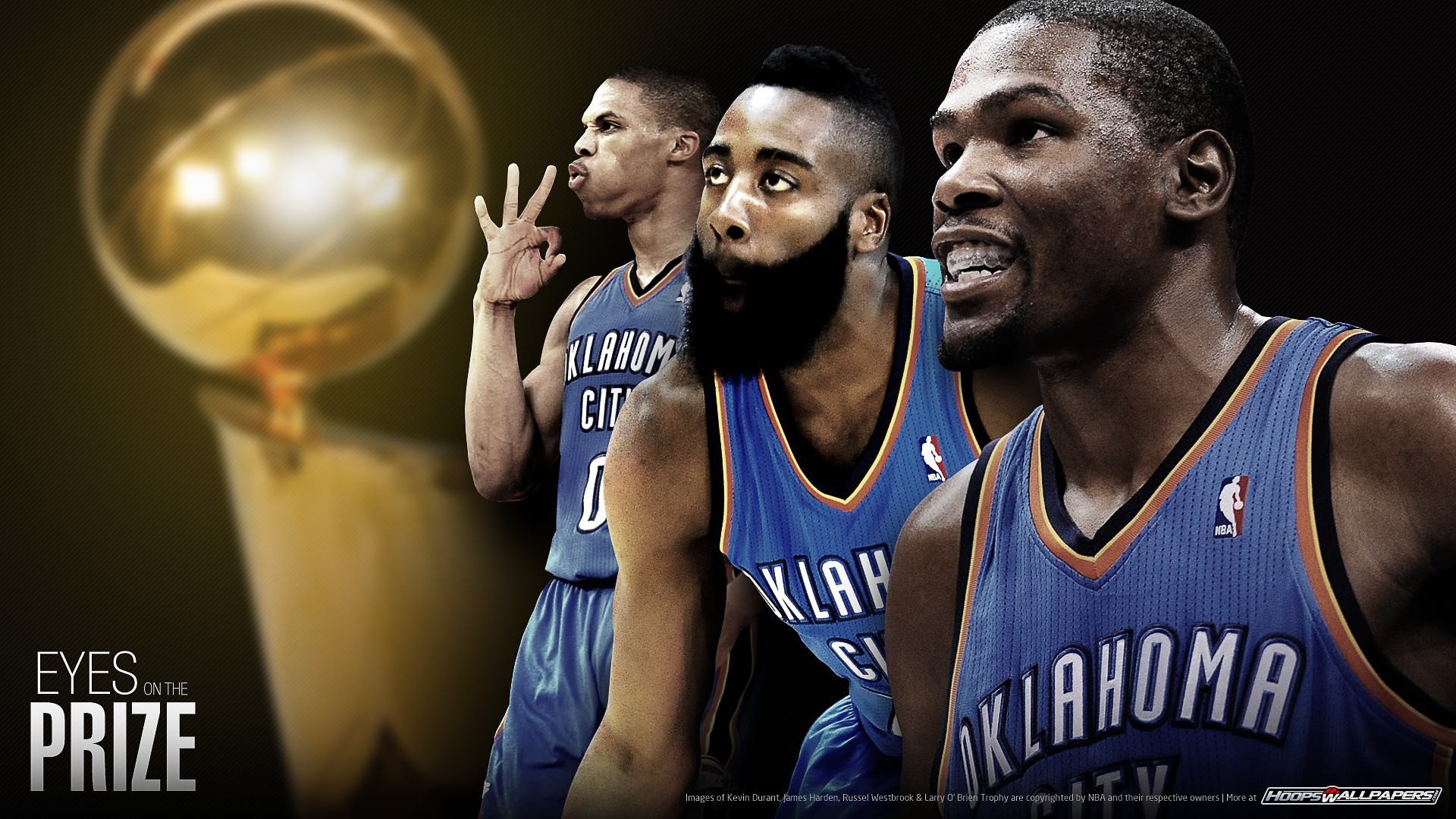 1920x1080 OKC Thunder Kevin Durant James Russell Westbrook And Kevin Durant Wallpaper  Hd