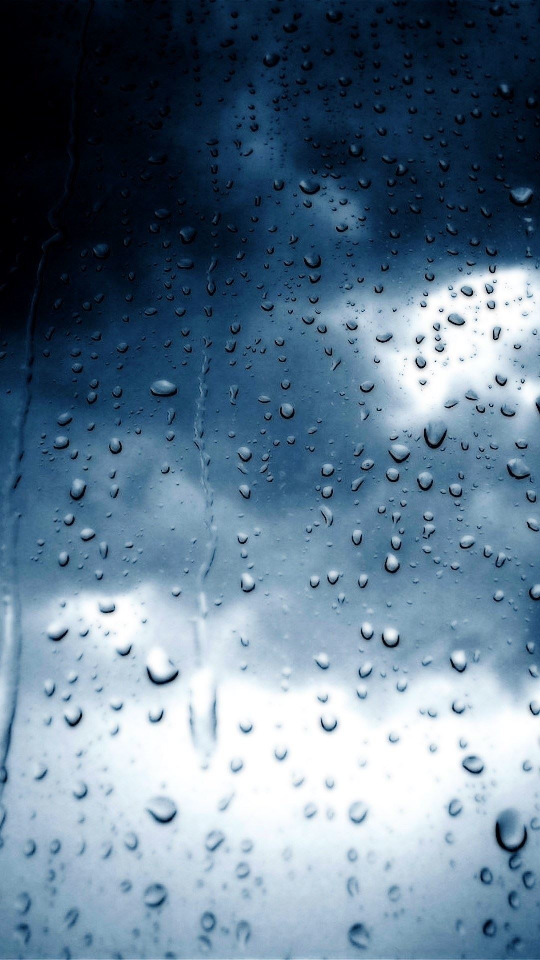 1080x1920 Rainy Day Raindrops Window Dark Clouds Android Wallpaper ...