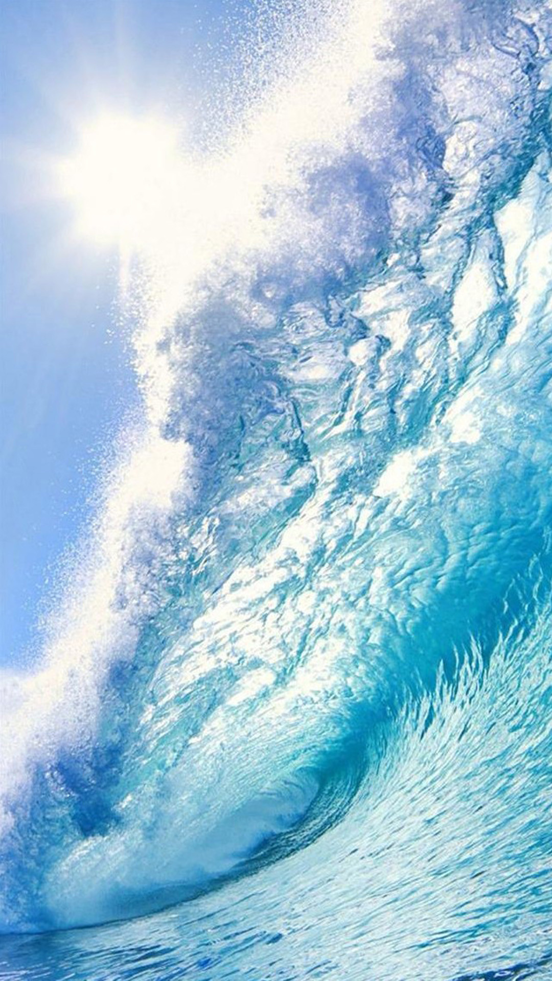 1080x1920 Beach Surf Wave Sea