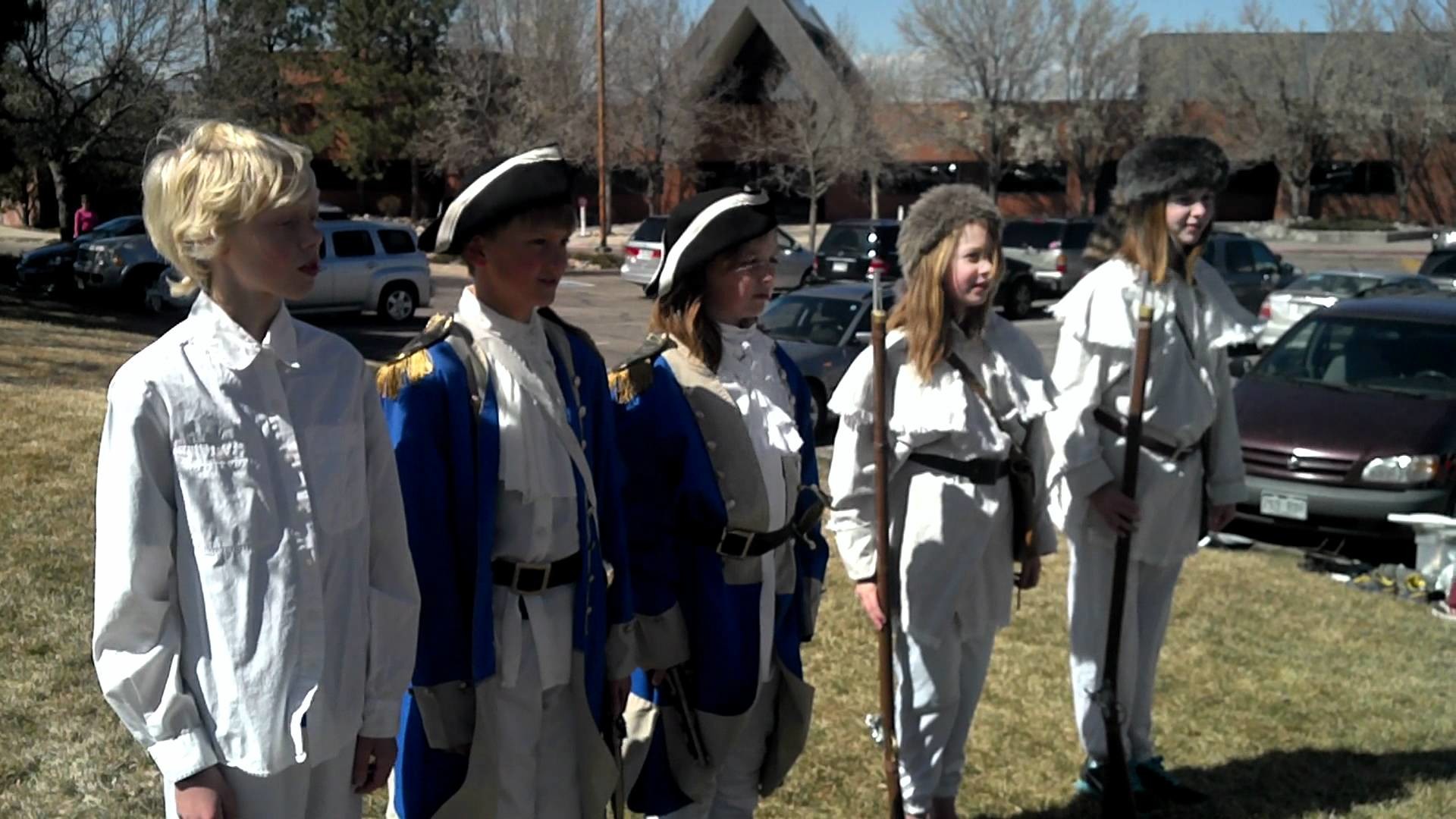 1920x1080 5th Grade practicing for the Revolutionary War Re-Enactment.mp4