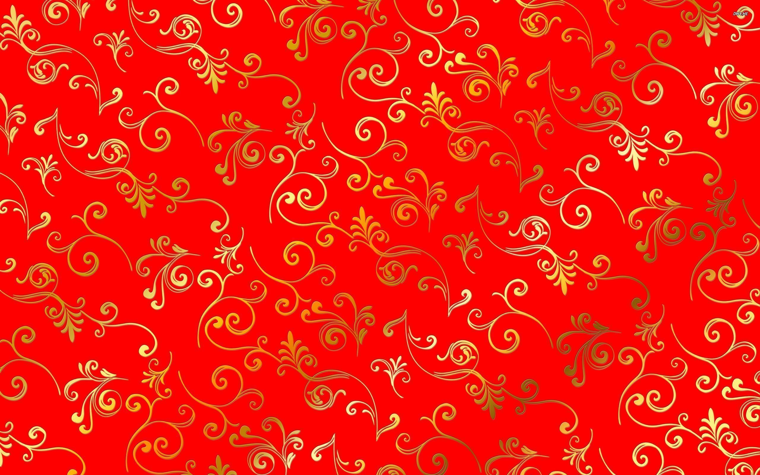 2560x1600 HD Quality Pattern Golden Red Wallpaper - SiWallpaper 19195