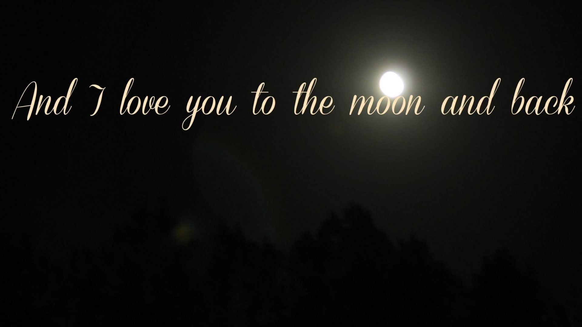 1920x1080 Quotes Tag - Love Motivational Moon Night Forever Quotes Sky Wallpaper  Android for HD 16: