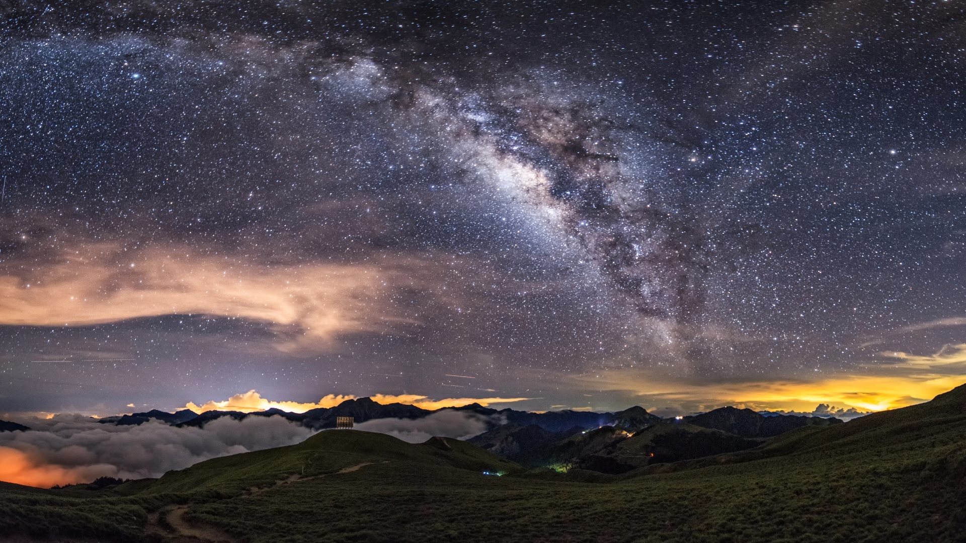 1920x1080 4K HD Wallpaper: Milky Way on the Night Sky
