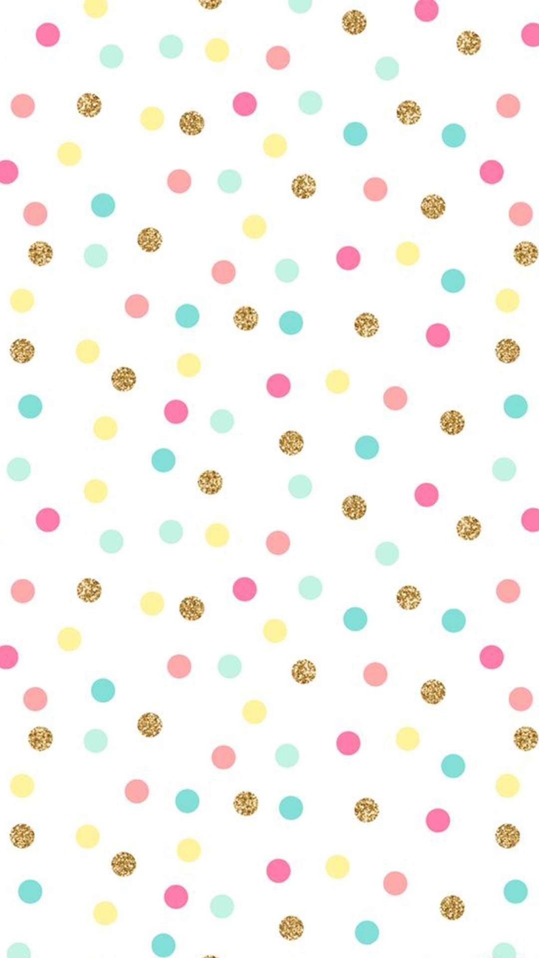 1080x1920 Wallpaper Backgrounds, Confetti Wallpaper, Pink Polka Dots Wallpaper,  Wallpaper Iphone Gold, Mint