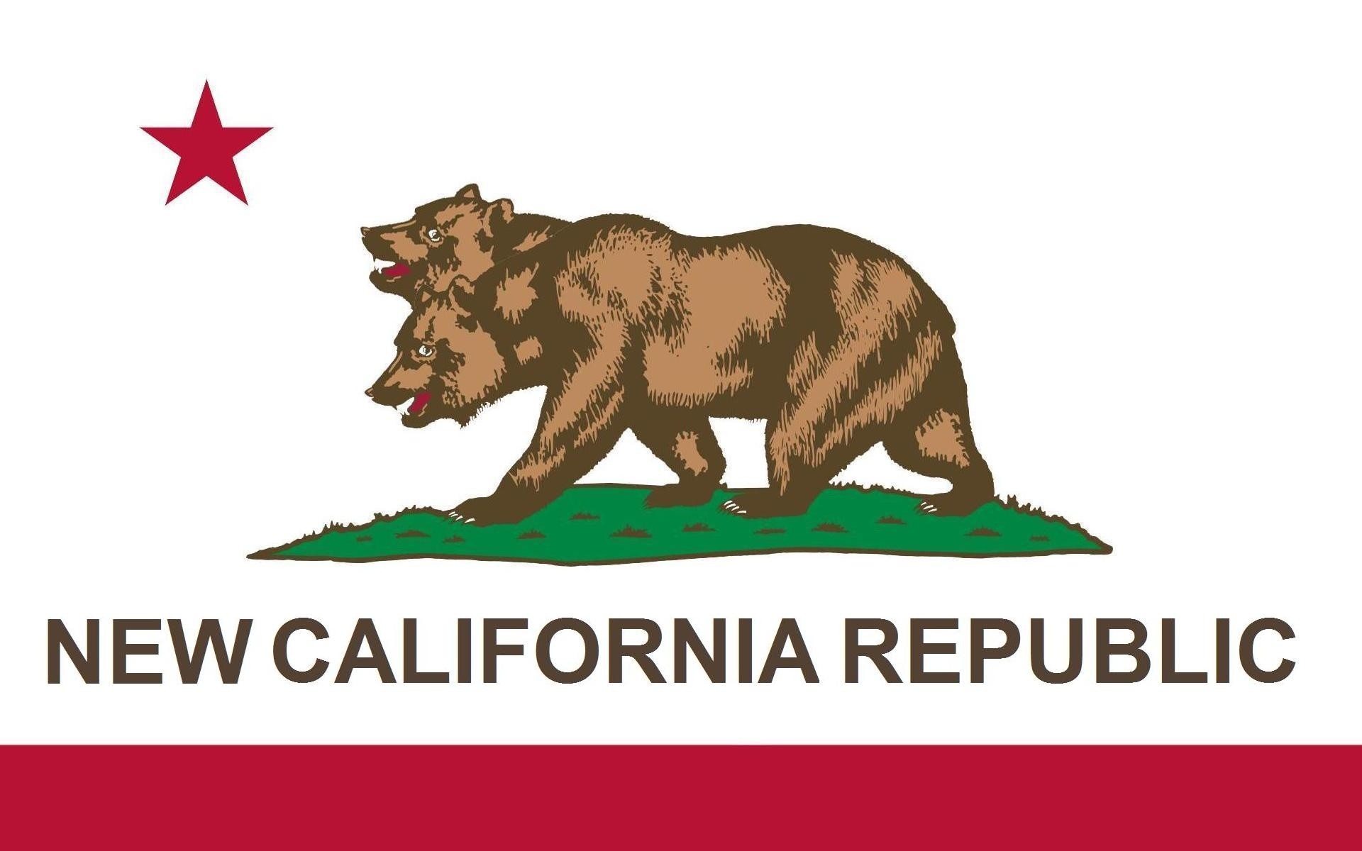 1920x1200 New California Republic Flag