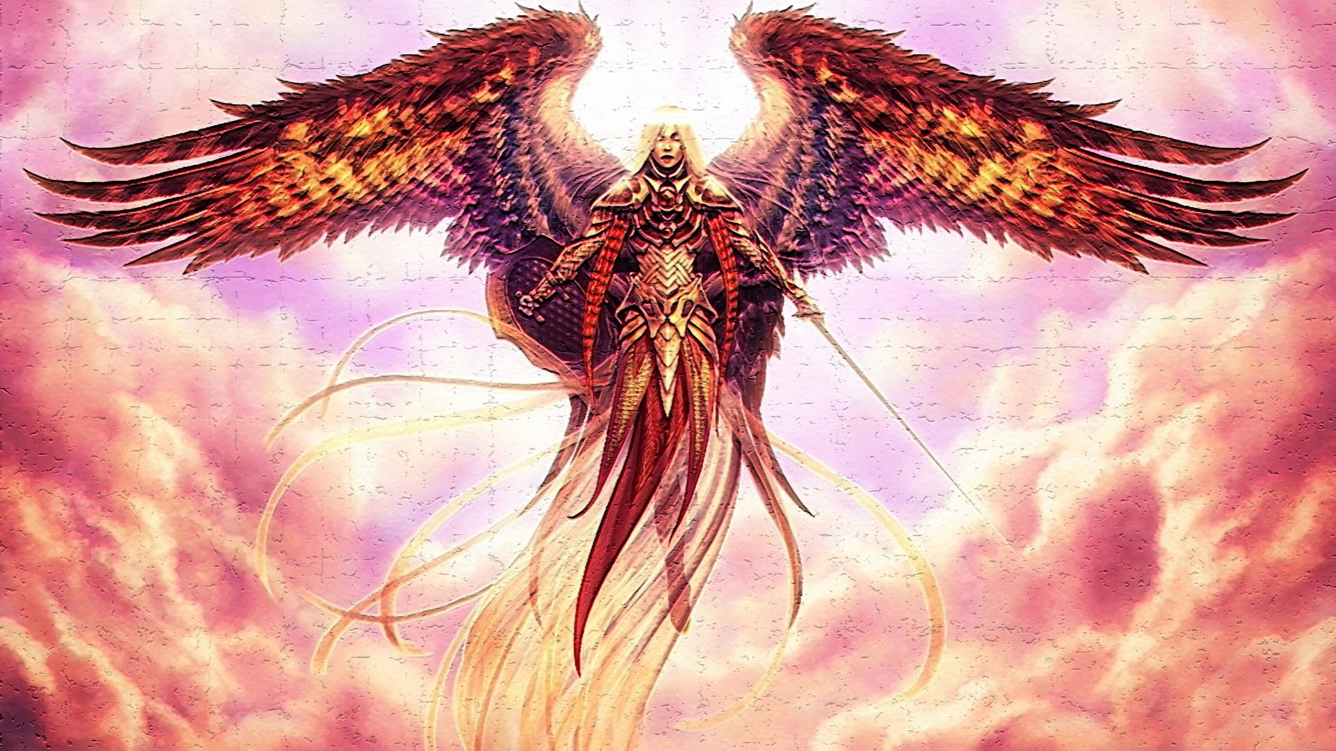 1920x1080 Fantasy - Angel Warrior Wallpaper