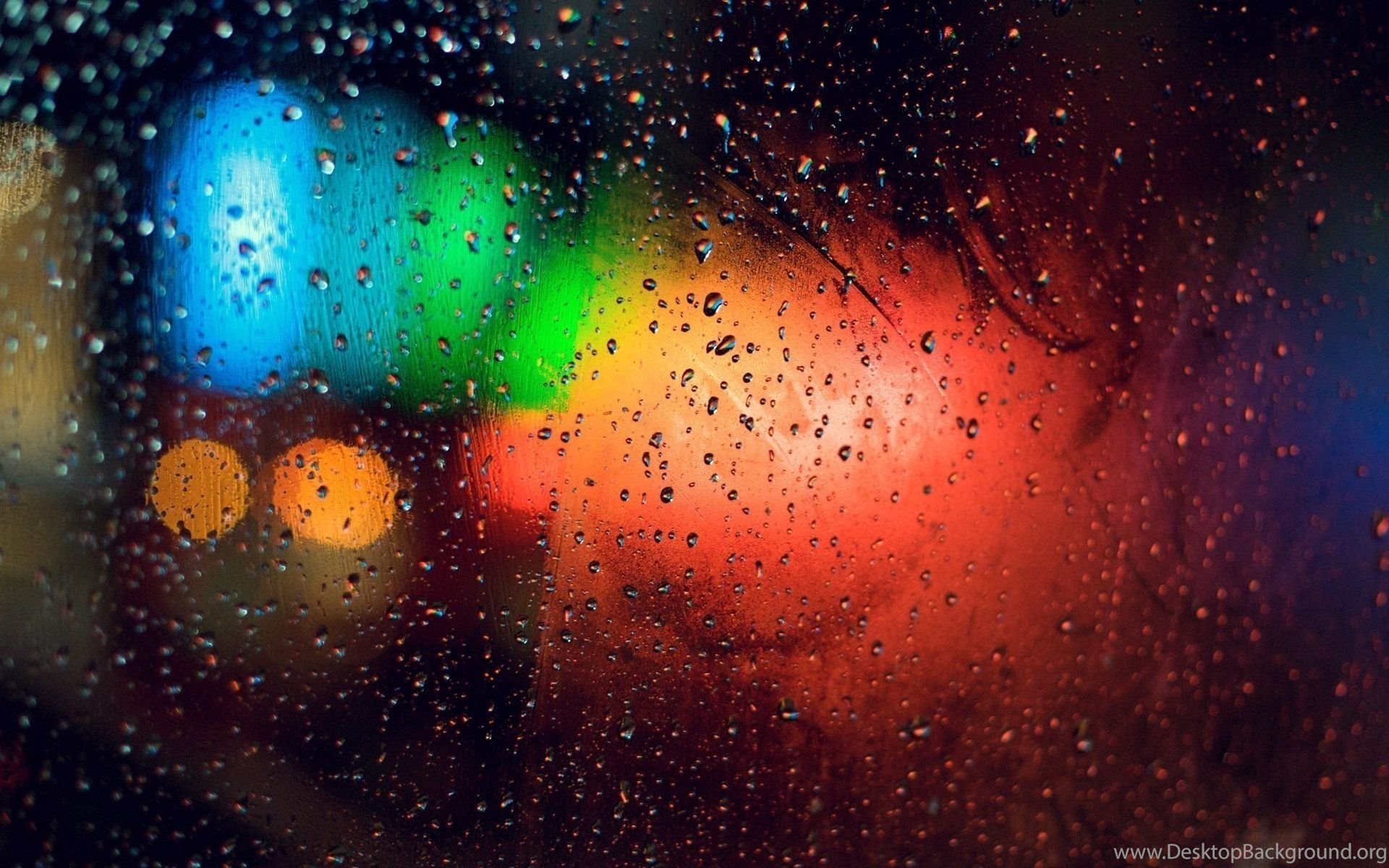 1920x1200 Colorful lights behind rainy window photography hd wallpaper 1920 .