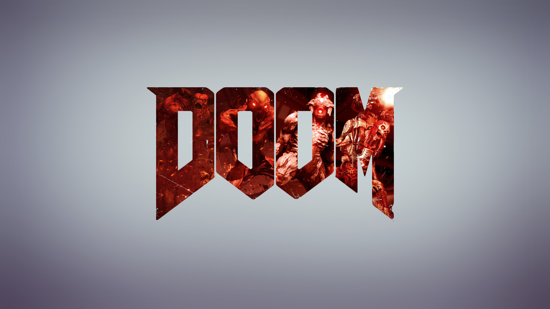 1920x1080 Video Game - Doom (2016) Minimalist Doom Wallpaper