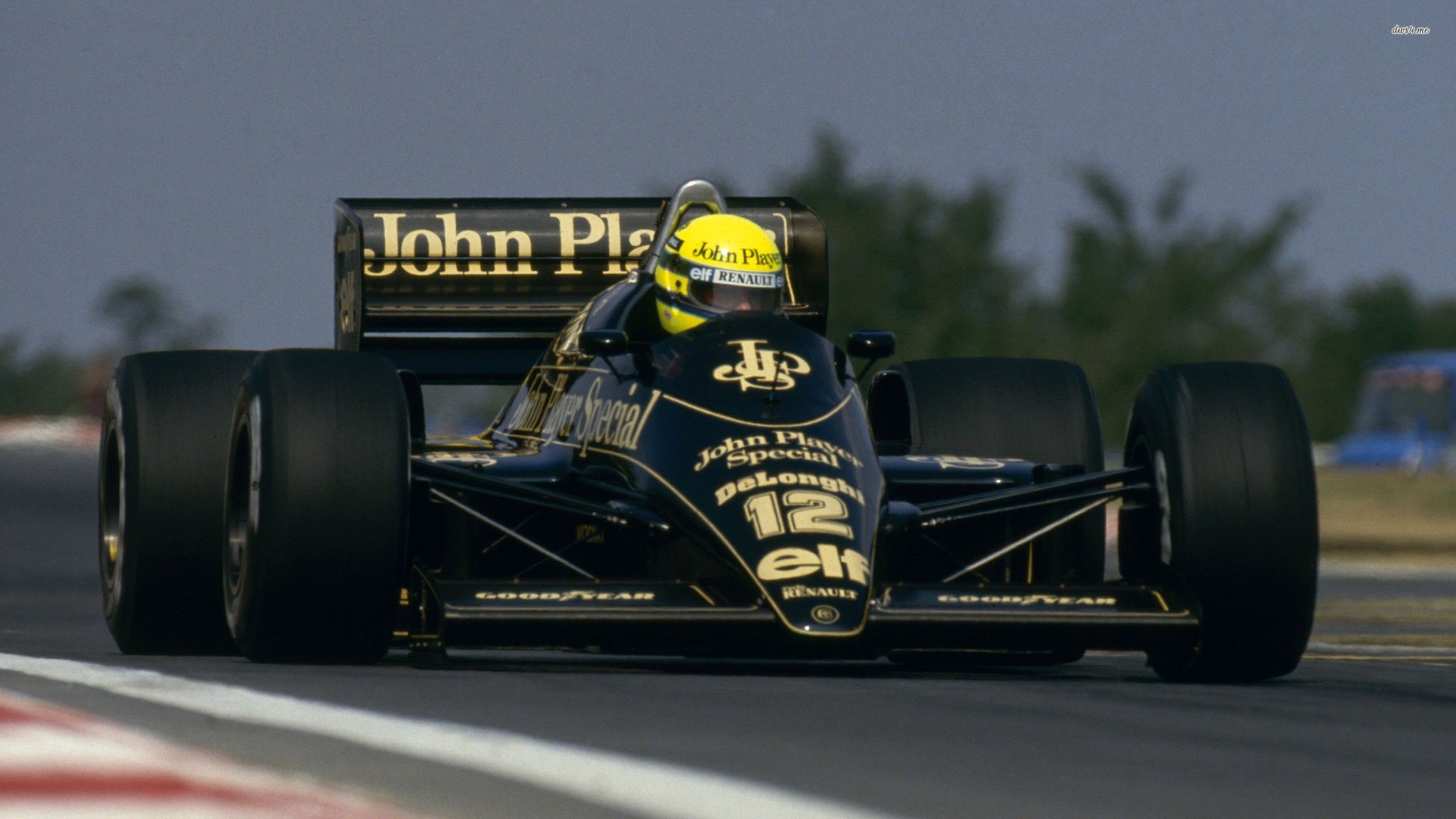 2560x1440 Ayrton Senna wallpaper - F1 - Lotus Renault? 1985?