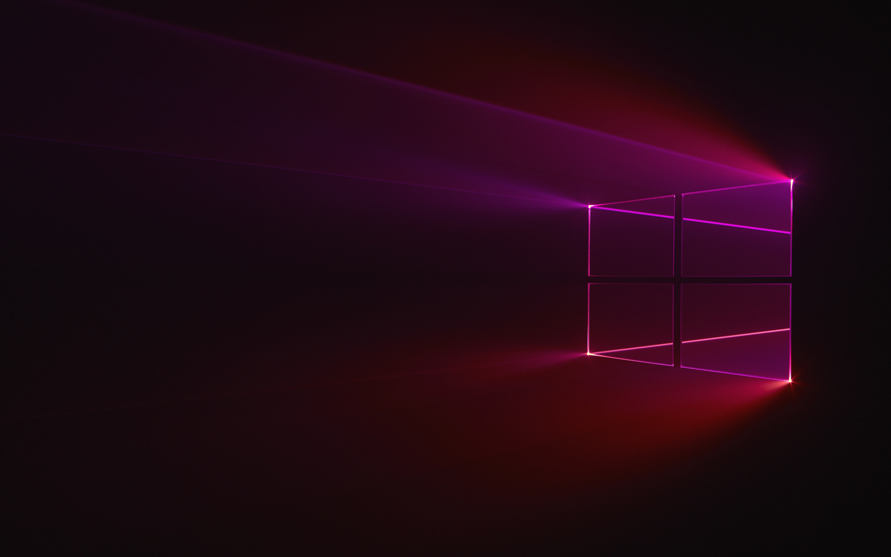 2880x1800 Windows 10, purple logo, dark background, Windows logo, Microsoft