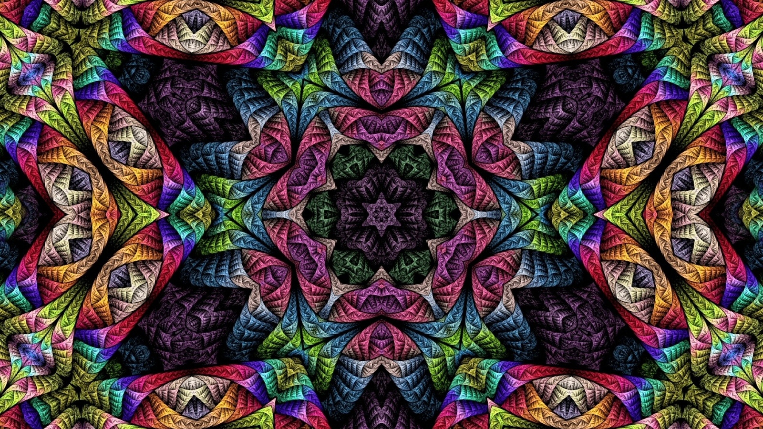 2560x1440 psychedelic fractals wallpaper 46983