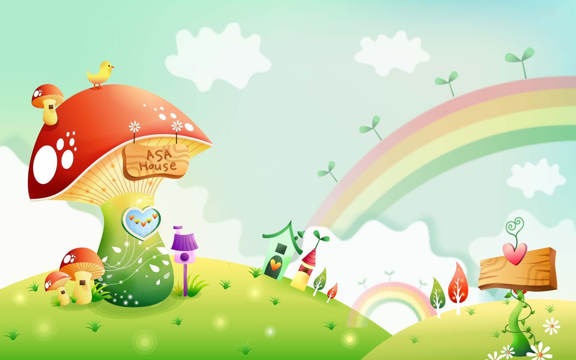 1920x1200 Mushroom House Beyond The Rainbow | HD 3D and Abstract Wallpaper Free  Download ...