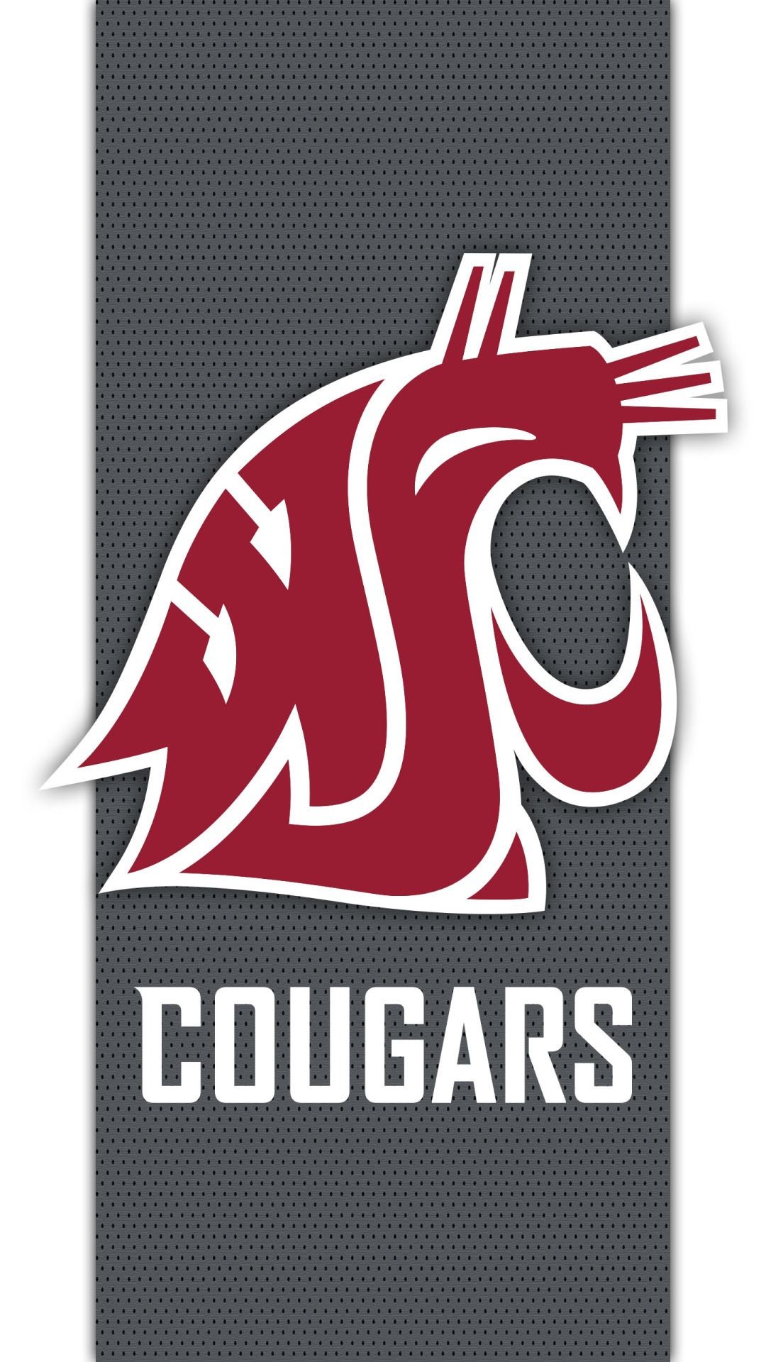 1080x1920 Washington State CougarsA cell phone wallpaper based on the logo for the Washington  State Cougars. Cougars football website is at: WSUCougars.com