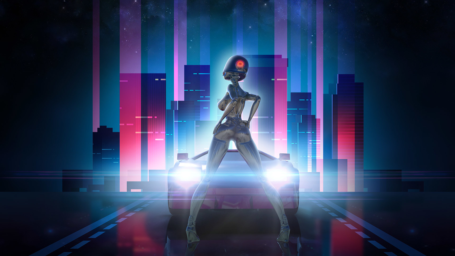 1920x1080 Neon Drive PS4 Review – A Rhythmic Reminder Of The Awesome 80's – FNGR GNS
