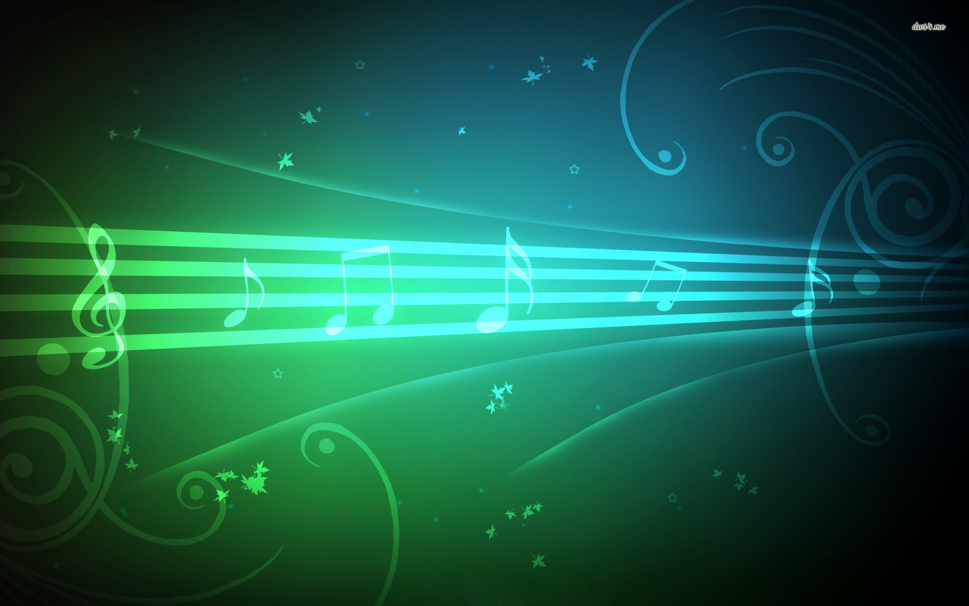 1920x1200 Musical Backgrounds Blue music notes background wallpaper #6709